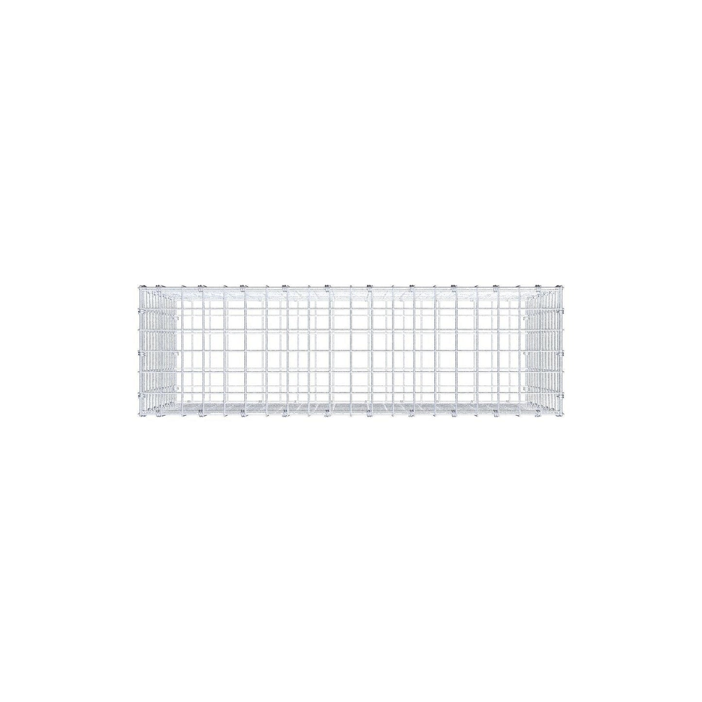 Gabion 100 cm x 60 cm x 30 cm (L x H x P), mailles 5 x 5 cm, anneau en spirale