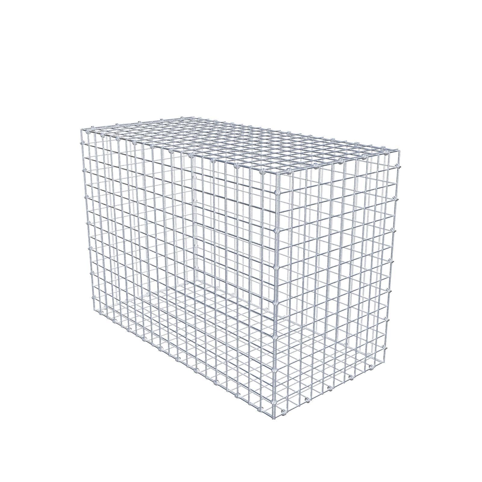Schanskorf 100 cm x 70 cm x 50 cm (L x H x D), maaswijdte 5 x 5 cm, spiraalring