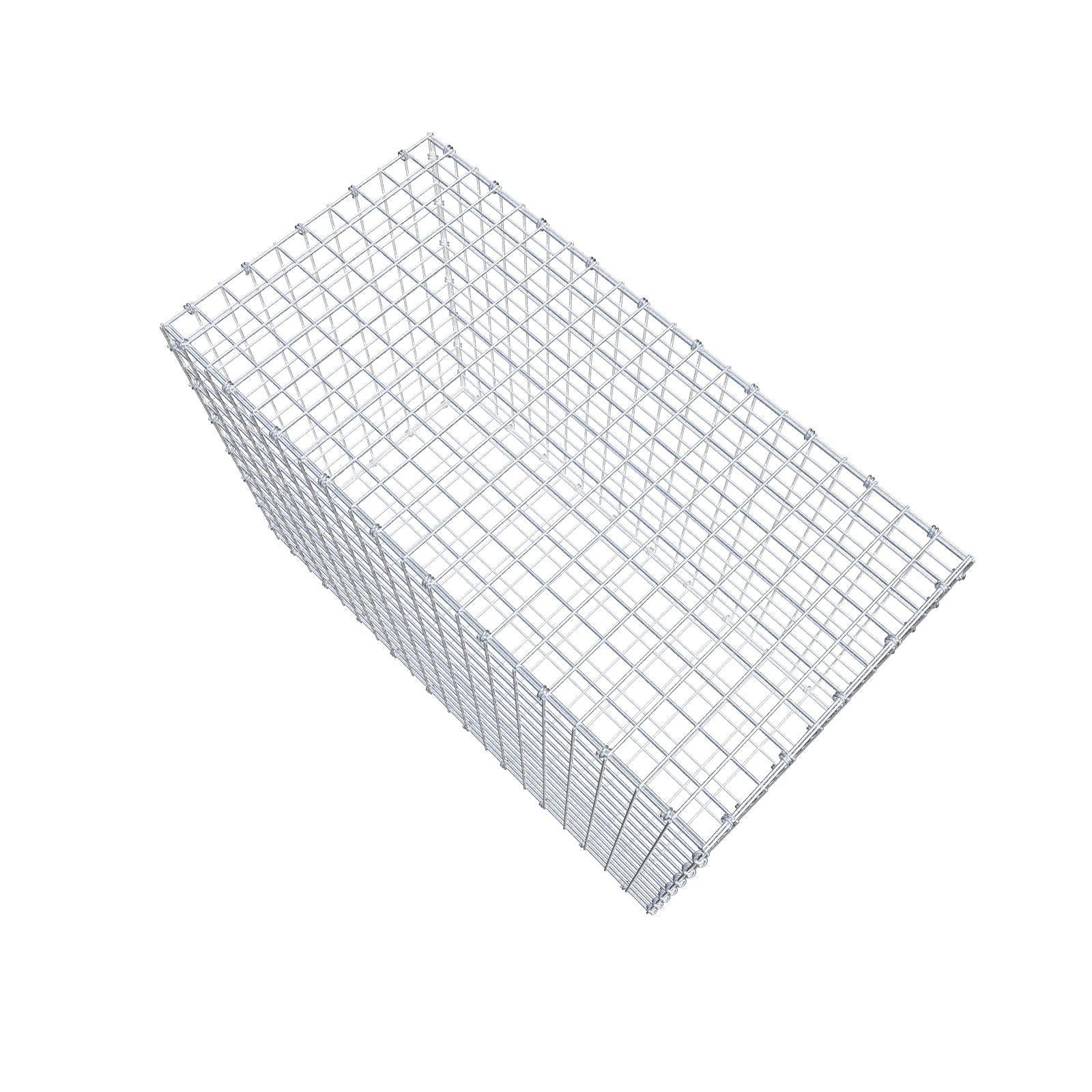 Schanskorf 100 cm x 70 cm x 50 cm (L x H x D), maaswijdte 5 x 5 cm, spiraalring