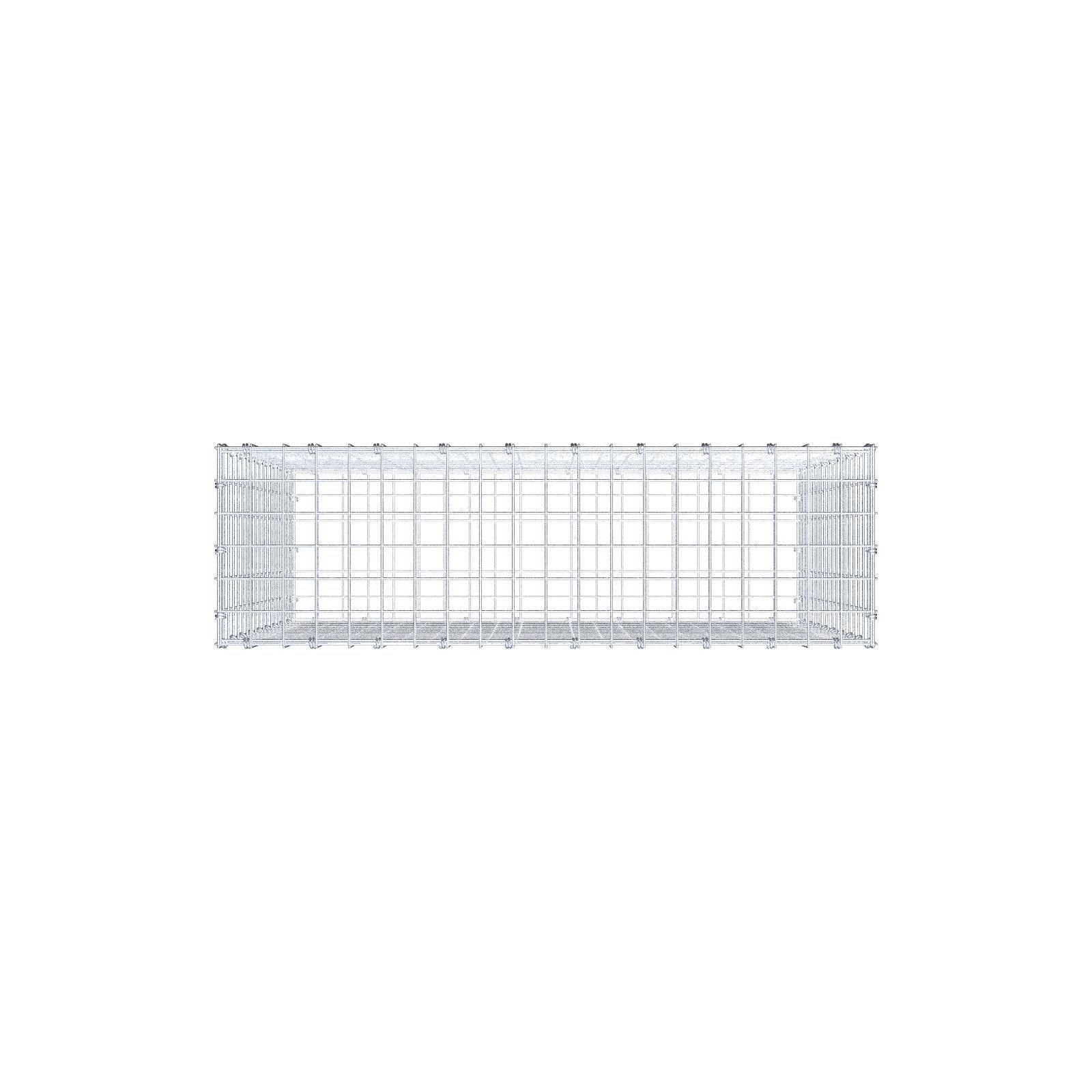 Schanskorf 100 cm x 90 cm x 30 cm (L x H x D), maaswijdte 5 x 5 cm, spiraalring
