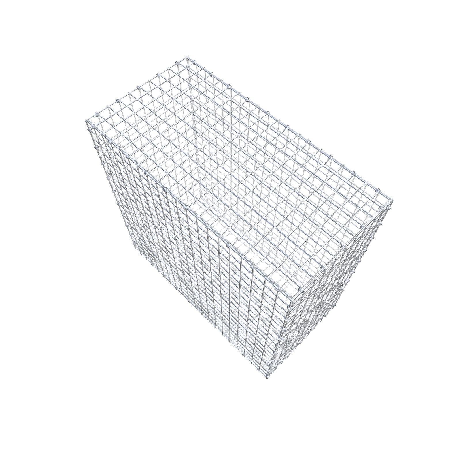 Gabion 100 cm x 100 cm x 50 cm (L x H x D), maskstorlek 5 x 5 cm, spiralring