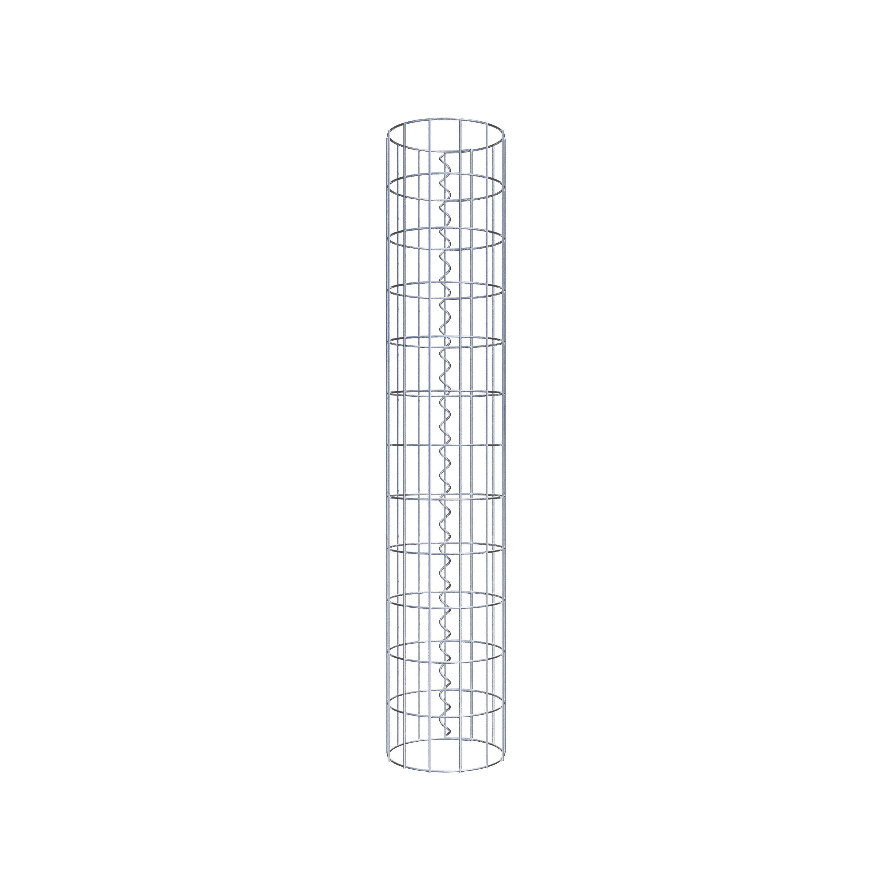 Schanskorf kolom diameter 22 cm, MW 5 x 10 cm rond