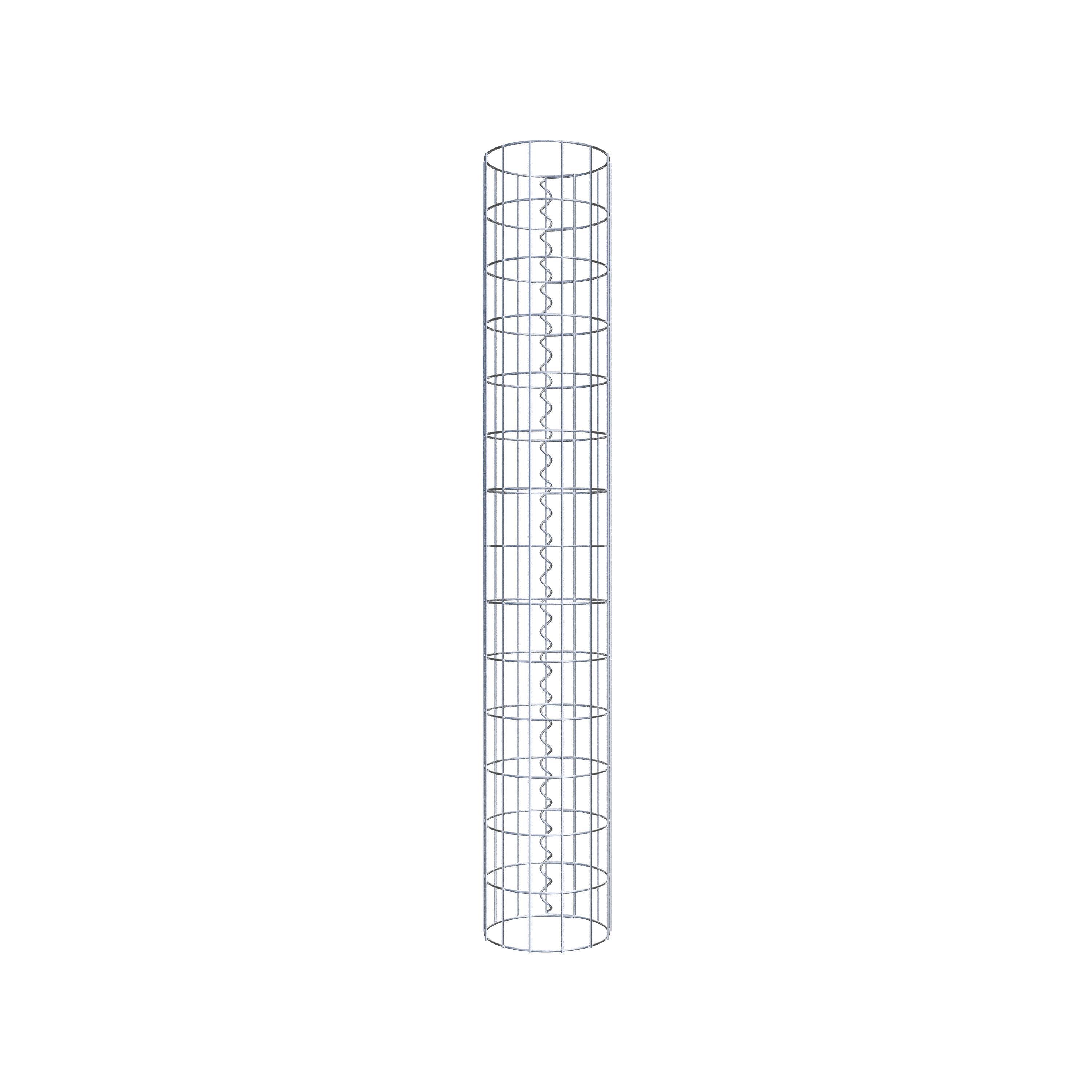 Schanskorf kolom diameter 22 cm, MW 5 x 10 cm rond