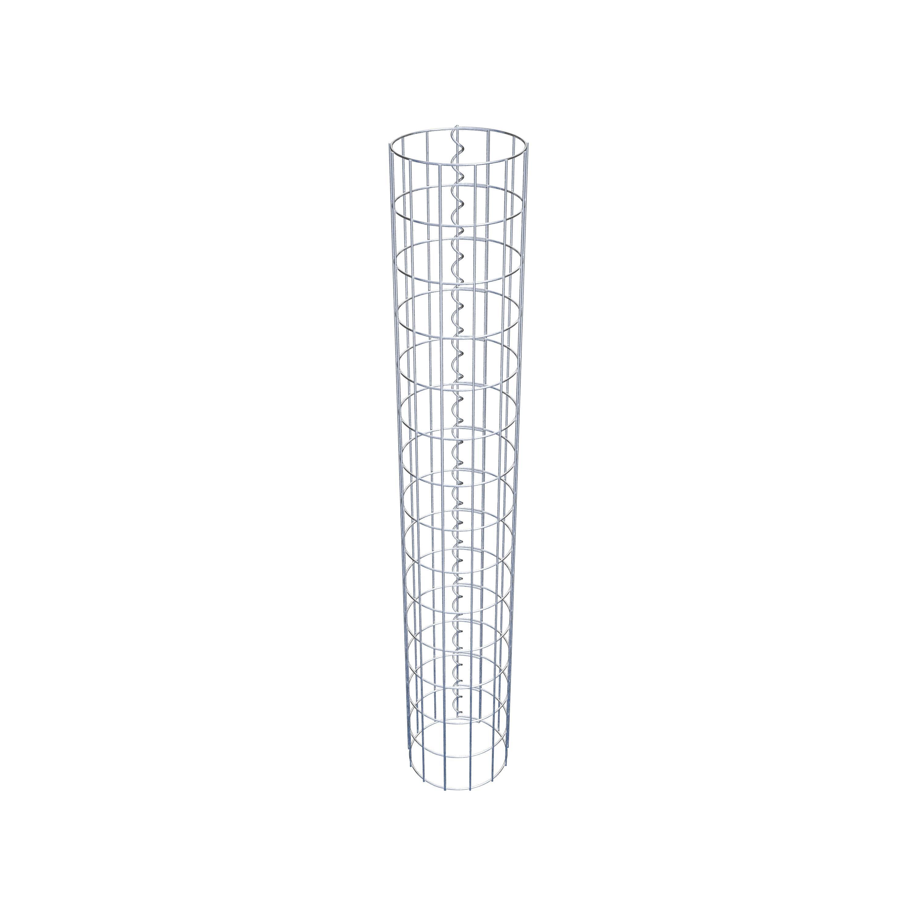 Schanskorf kolom diameter 22 cm, MW 5 x 10 cm rond