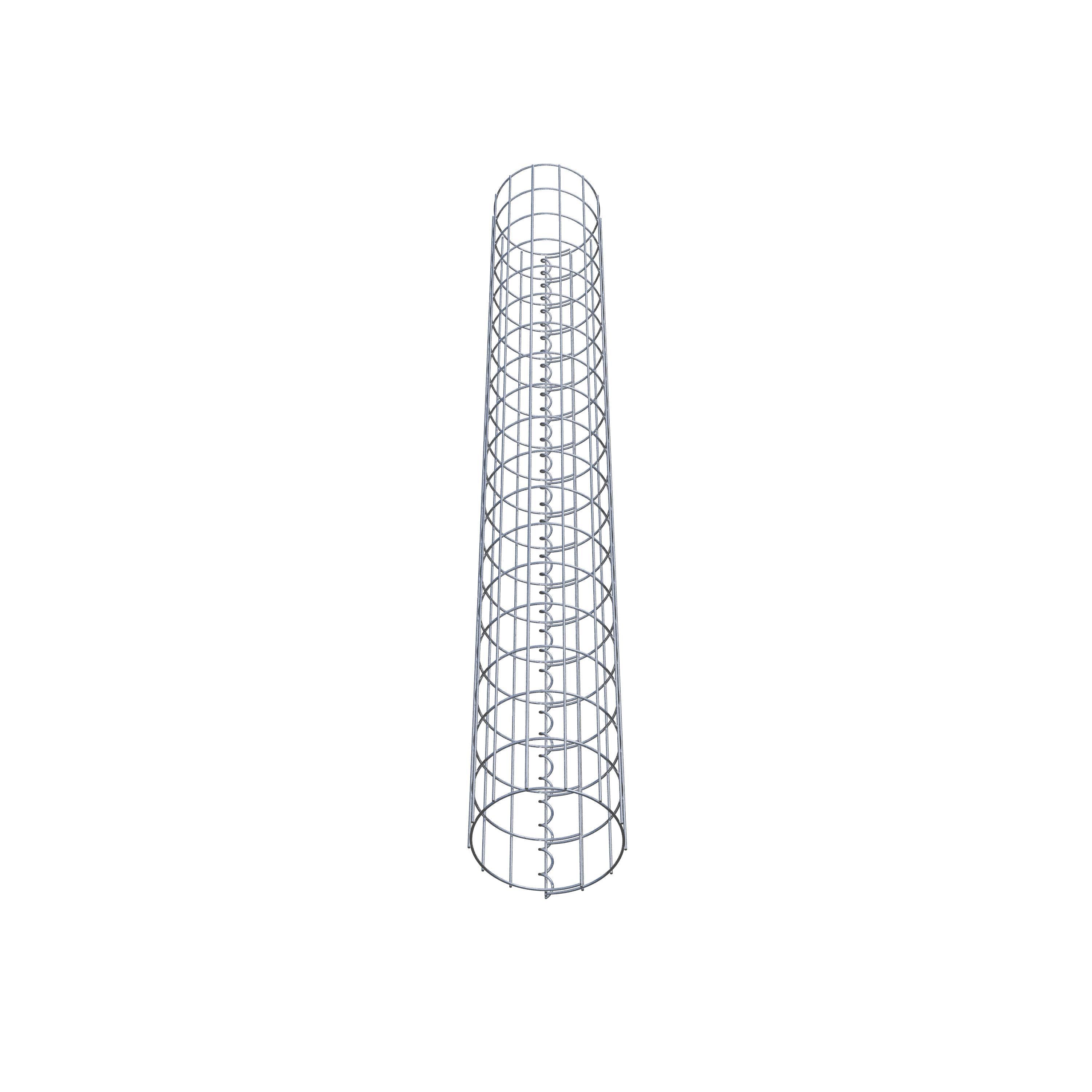 Schanskorf kolom diameter 22 cm, MW 5 x 10 cm rond
