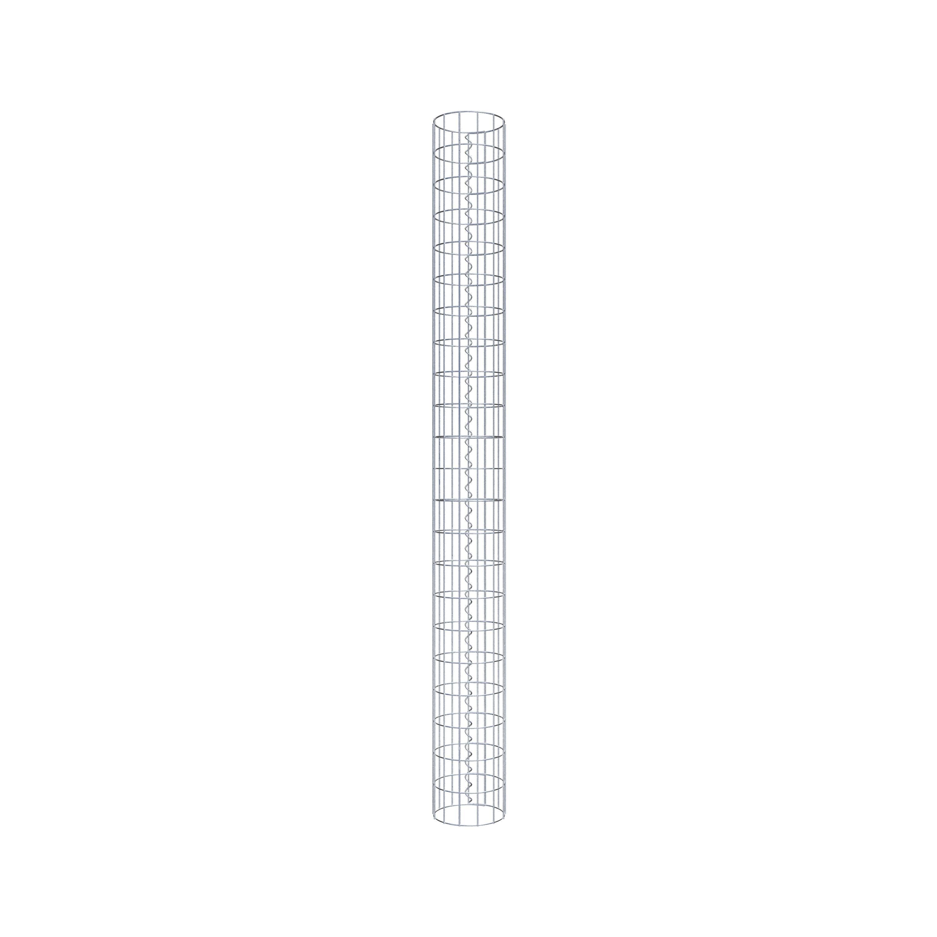 Schanskorf kolom diameter 22 cm, MW 5 x 10 cm rond