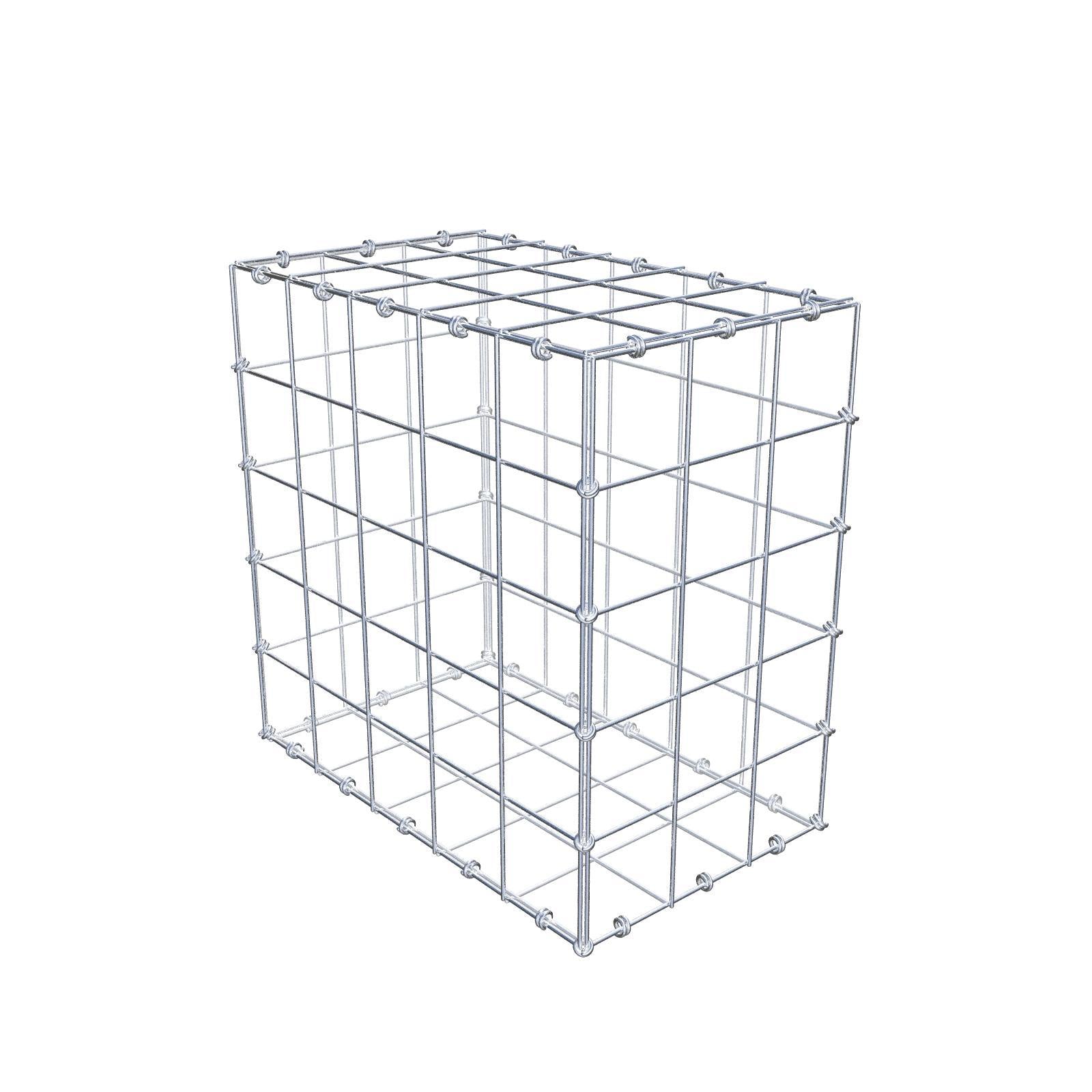 Schanskorf 50 cm x 50 cm x 30 cm (L x H x D), maaswijdte 10 x 10 cm, spiraalring
