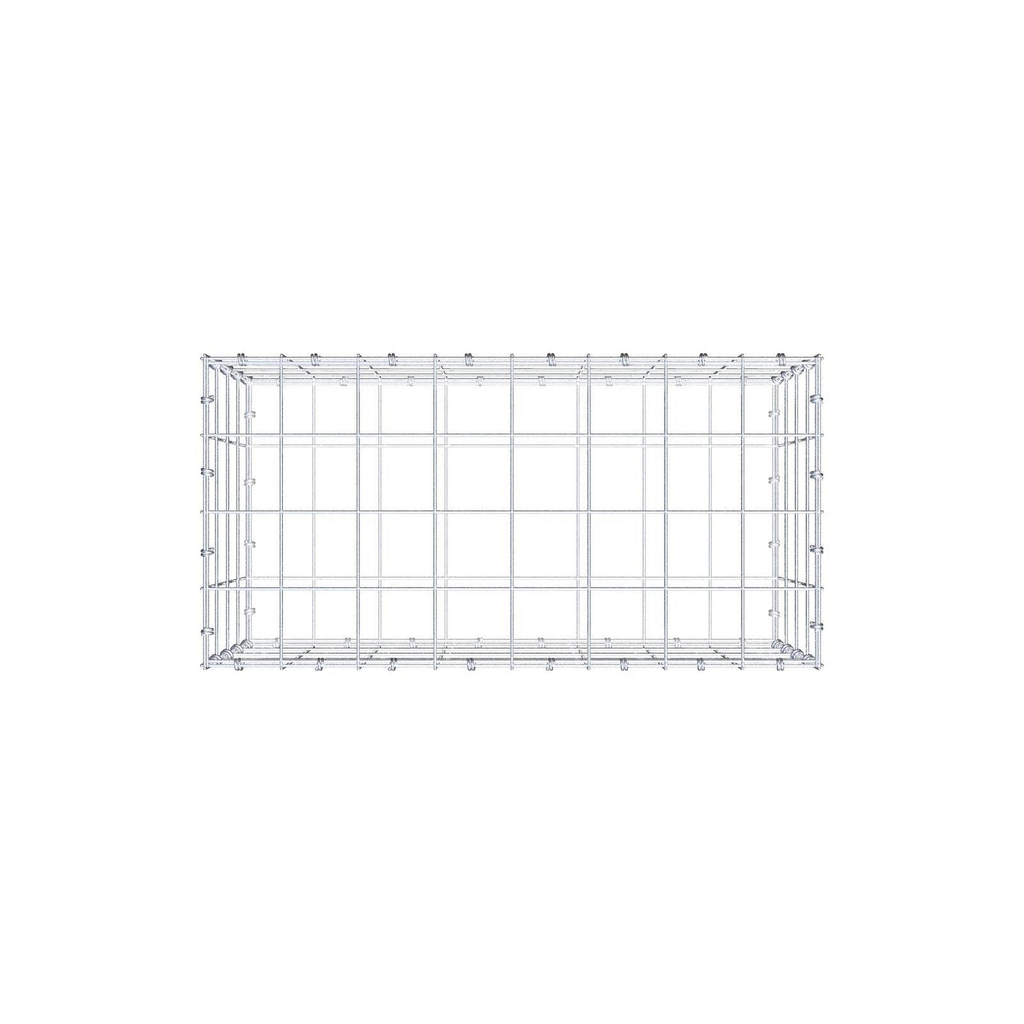 Gabião 80 cm x 40 cm x 40 cm (C x A x P), malhagem 10 x 10 cm, anel espiral