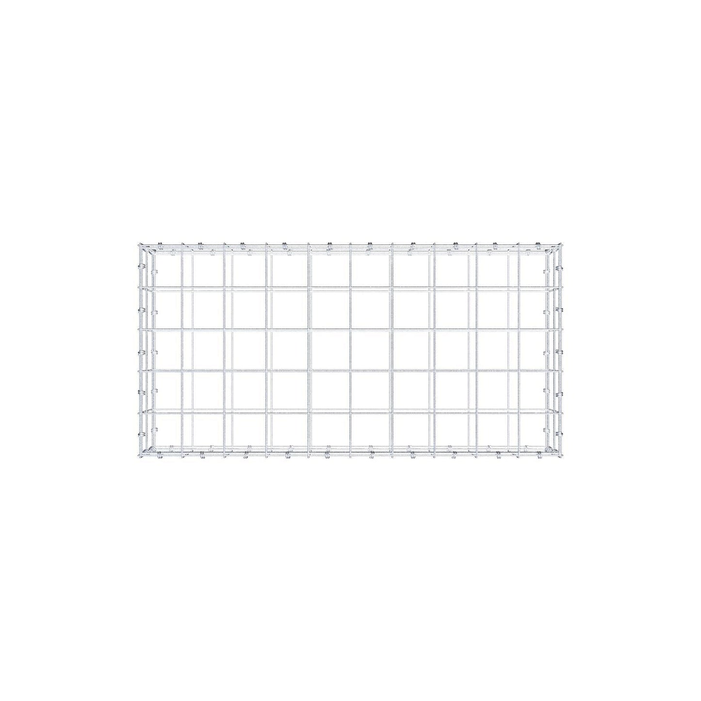 Gavión 100 cm x 20 cm x 50 cm (L x A x P), malla 10 x 10 cm, anillo en espiral