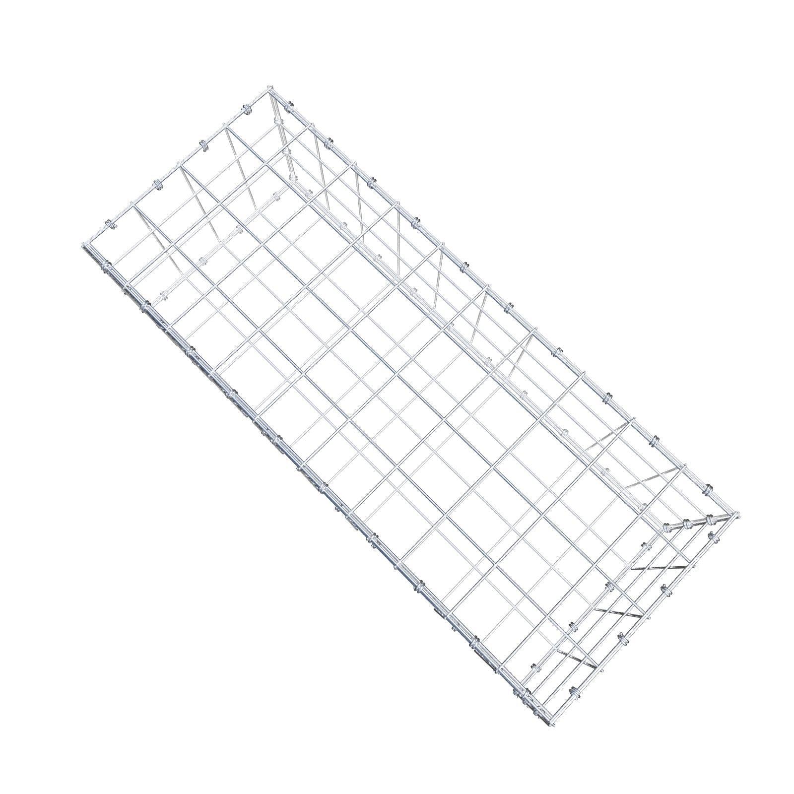 Gabbione 100 cm x 30 cm x 40 cm (L x H x P), maglia 10 x 10 cm, anello a spirale