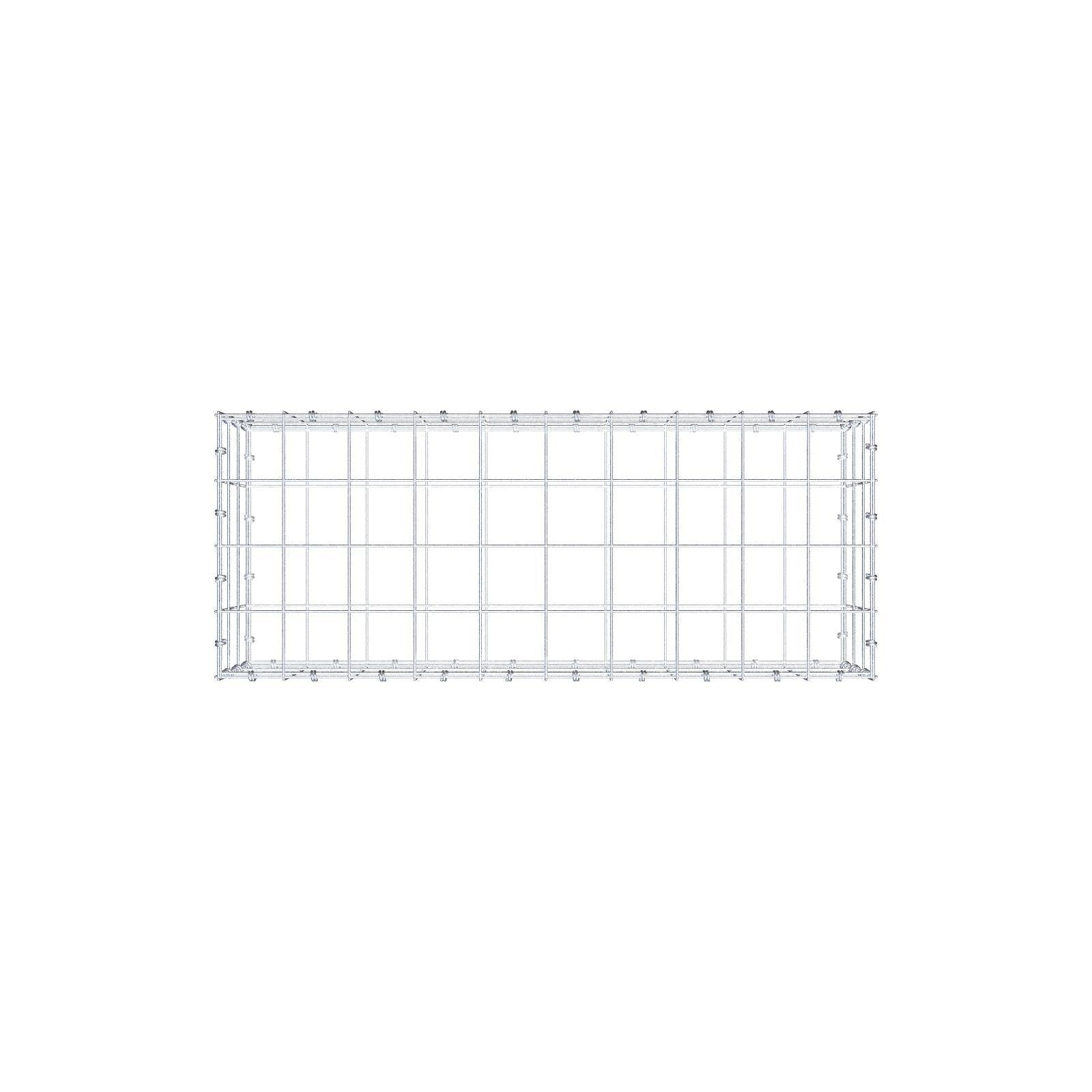 Gabbione 100 cm x 30 cm x 40 cm (L x H x P), maglia 10 x 10 cm, anello a spirale