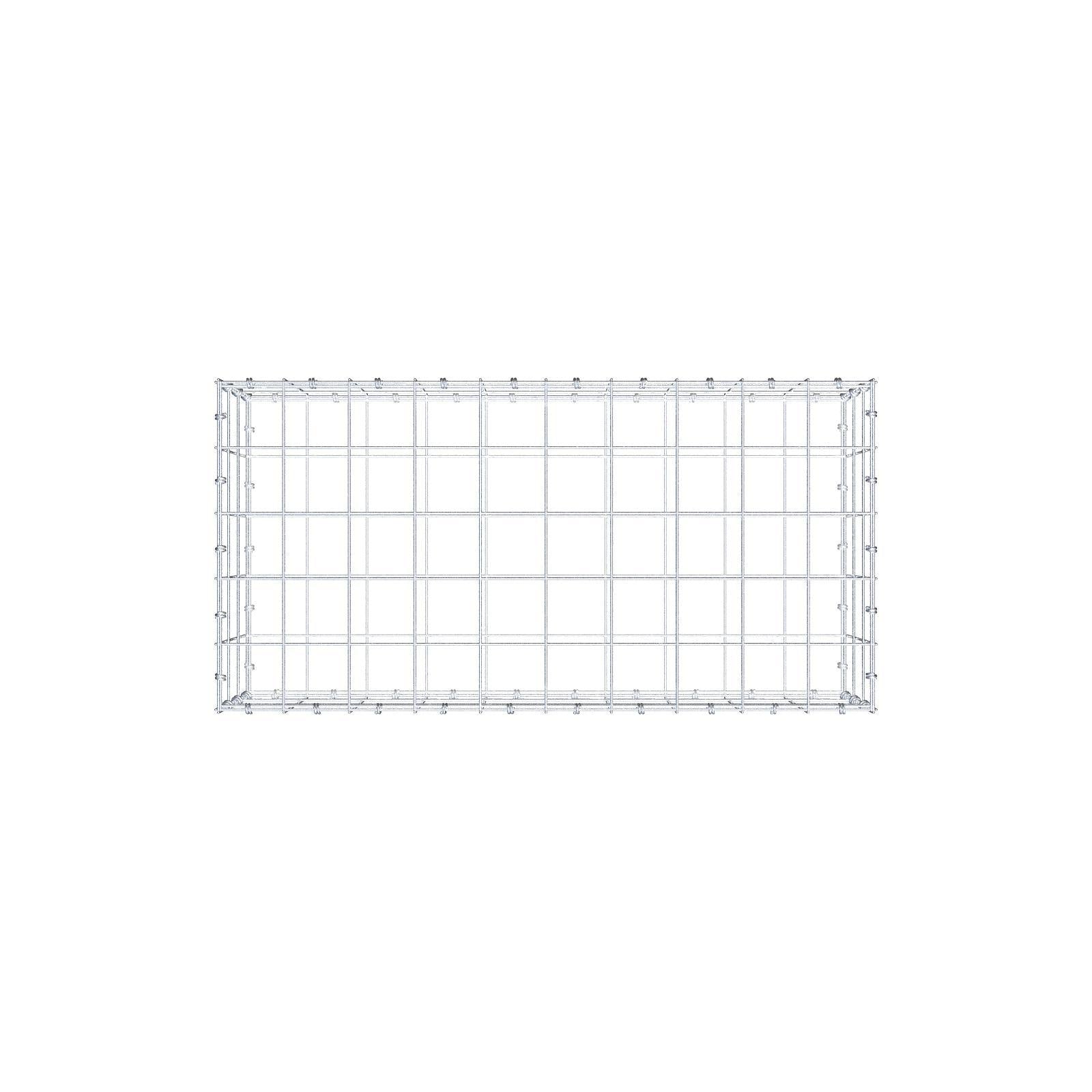 Gabione 100 cm x 30 cm x 50 cm (L x H x T), Maschenweite 10 x 10 cm, Spiralring