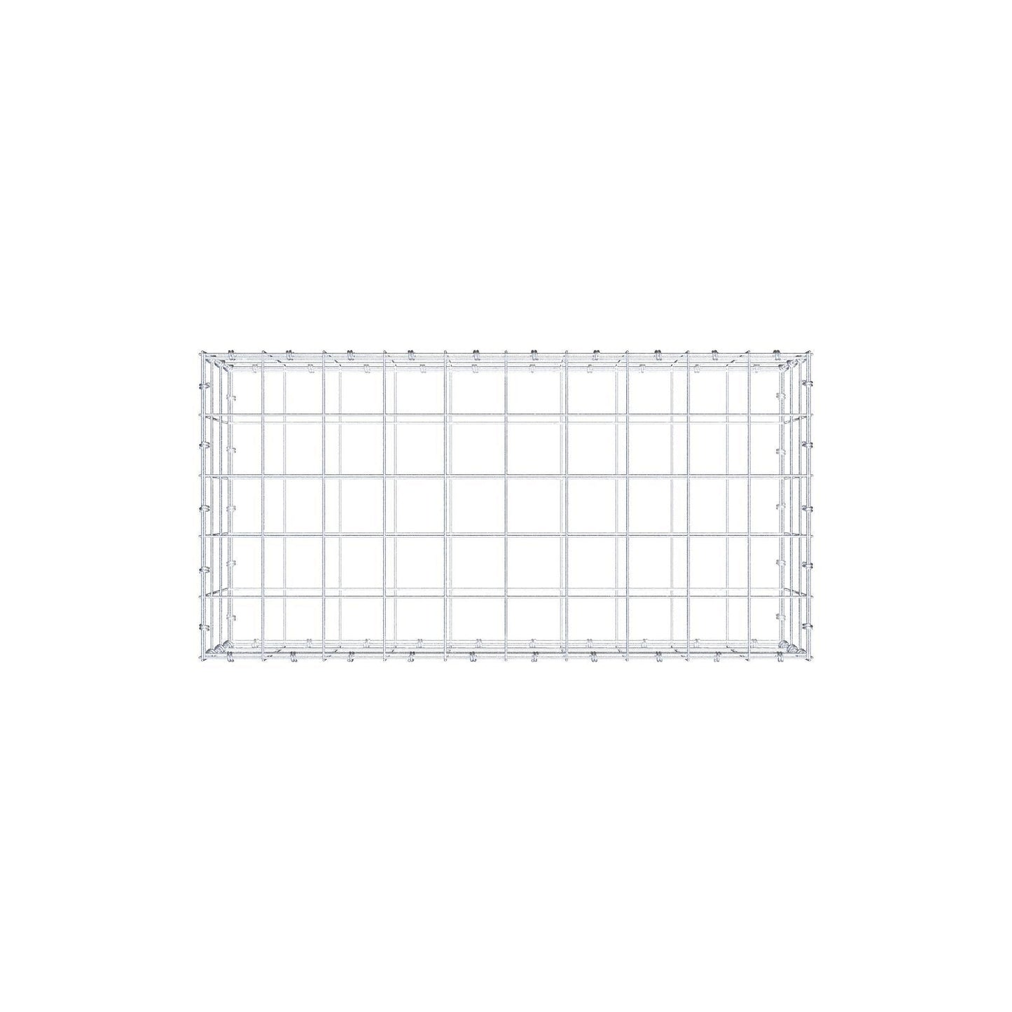 Gabion 100 cm x 30 cm x 50 cm (L x H x P), mailles 10 x 10 cm, anneau en spirale