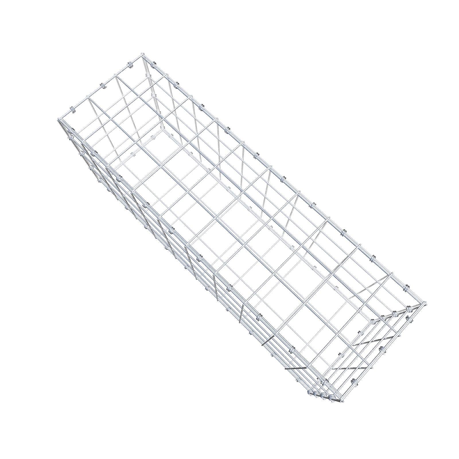 Gabbione 100 cm x 40 cm x 30 cm (L x H x P), maglia 10 x 10 cm, anello a spirale