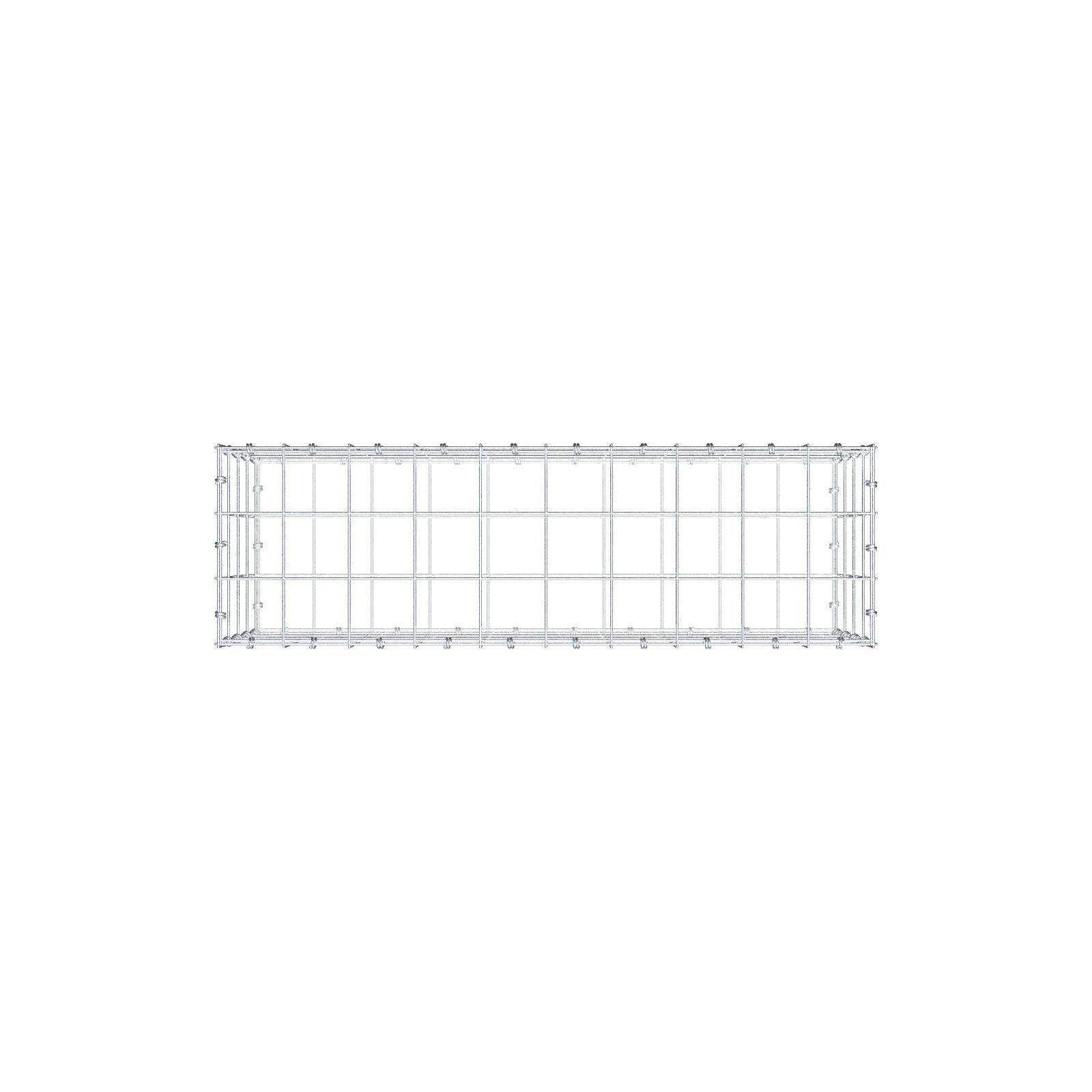 Gabbione 100 cm x 40 cm x 30 cm (L x H x P), maglia 10 x 10 cm, anello a spirale