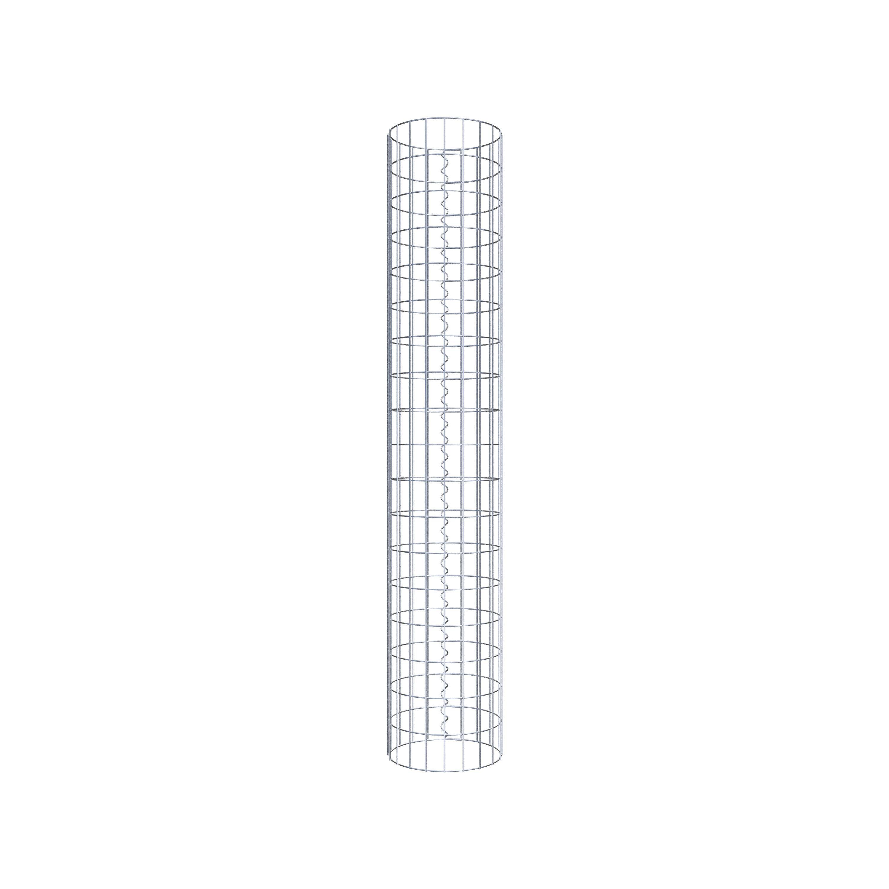 Columna de gaviones diámetro 32 cm, MW 5 x 10 cm redonda