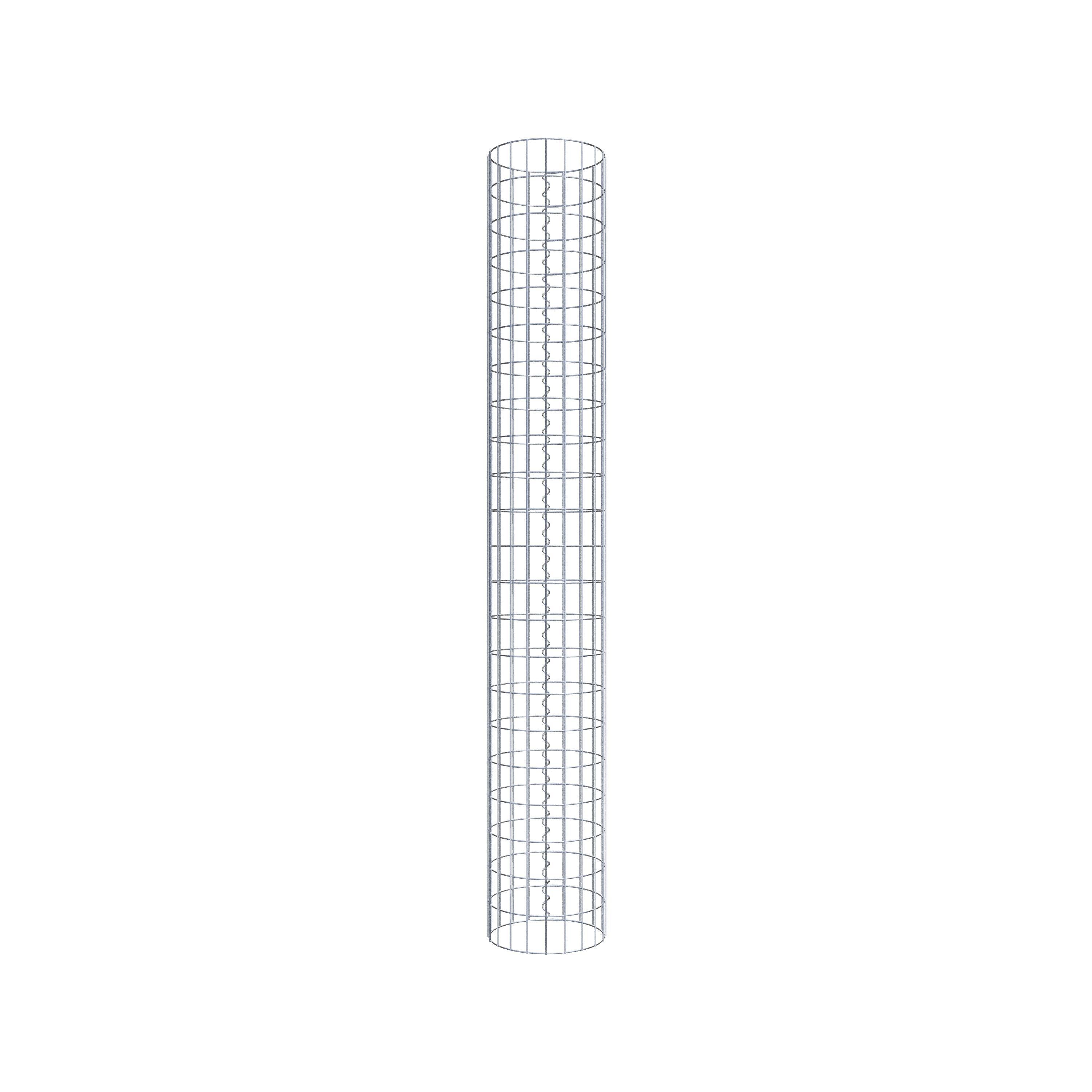 Columna de gaviones diámetro 32 cm, MW 5 x 10 cm redonda