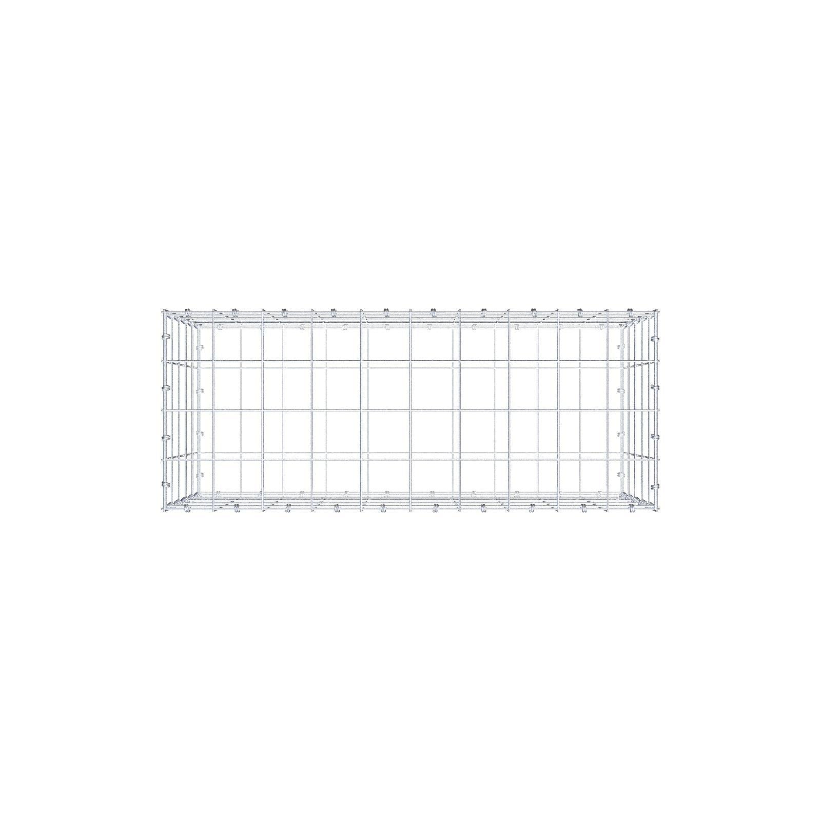Schanskorf 100 cm x 50 cm x 40 cm (L x H x D), maaswijdte 10 x 10 cm, spiraalring