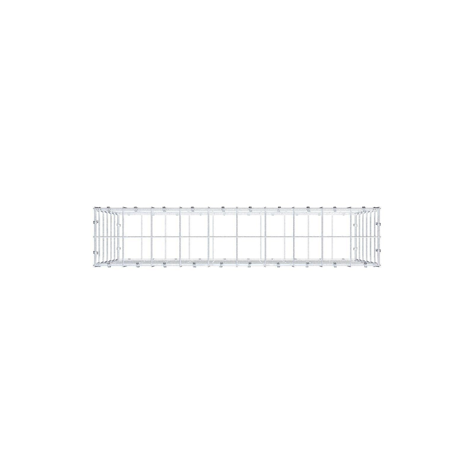 Schanskorf 100 cm x 60 cm x 20 cm (L x H x D), maaswijdte 10 x 10 cm, spiraalring