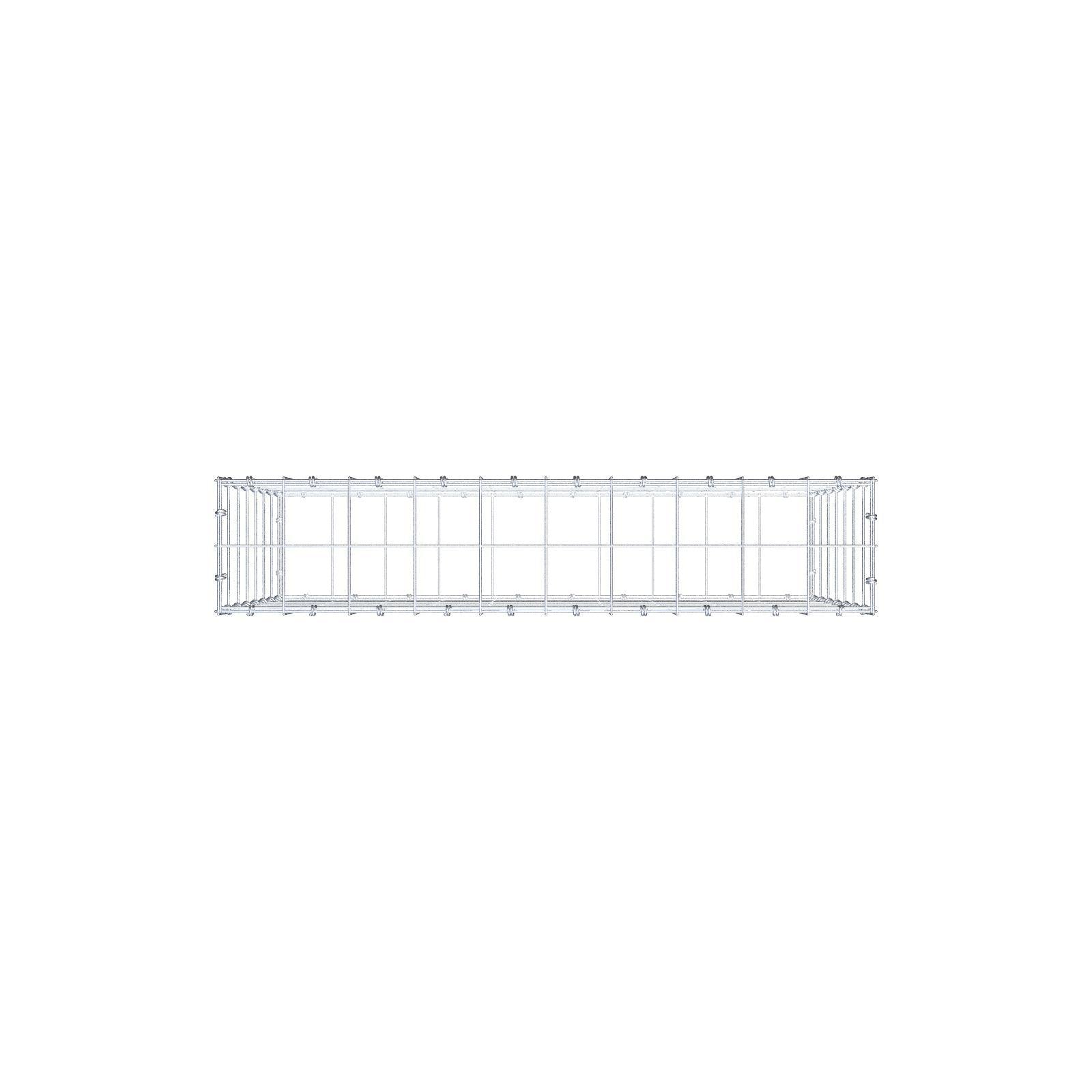 Schanskorf 100 cm x 70 cm x 20 cm (L x H x D), maaswijdte 10 x 10 cm, spiraalring