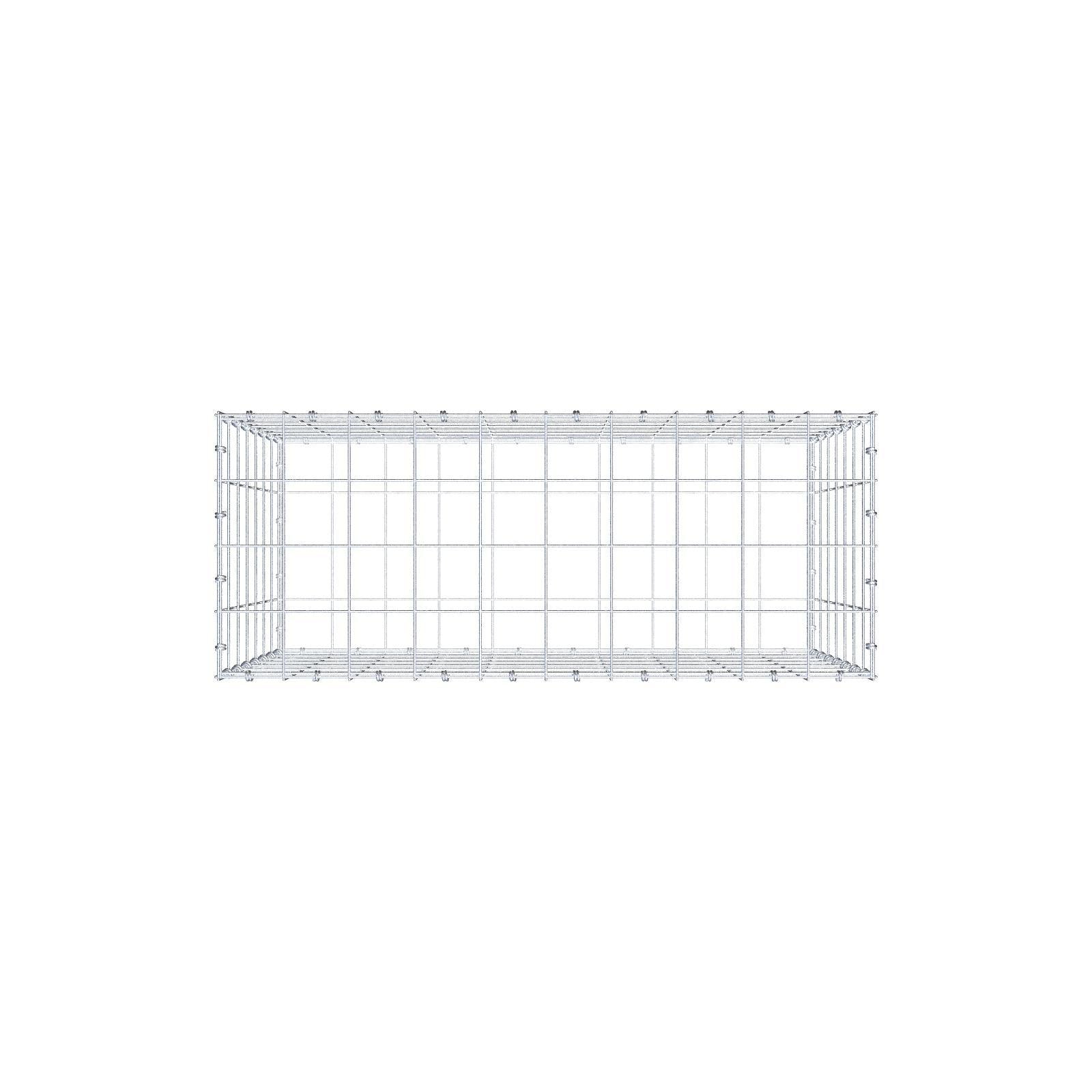 Gabbione 100 cm x 70 cm x 40 cm (L x H x P), maglia 10 x 10 cm, anello a spirale
