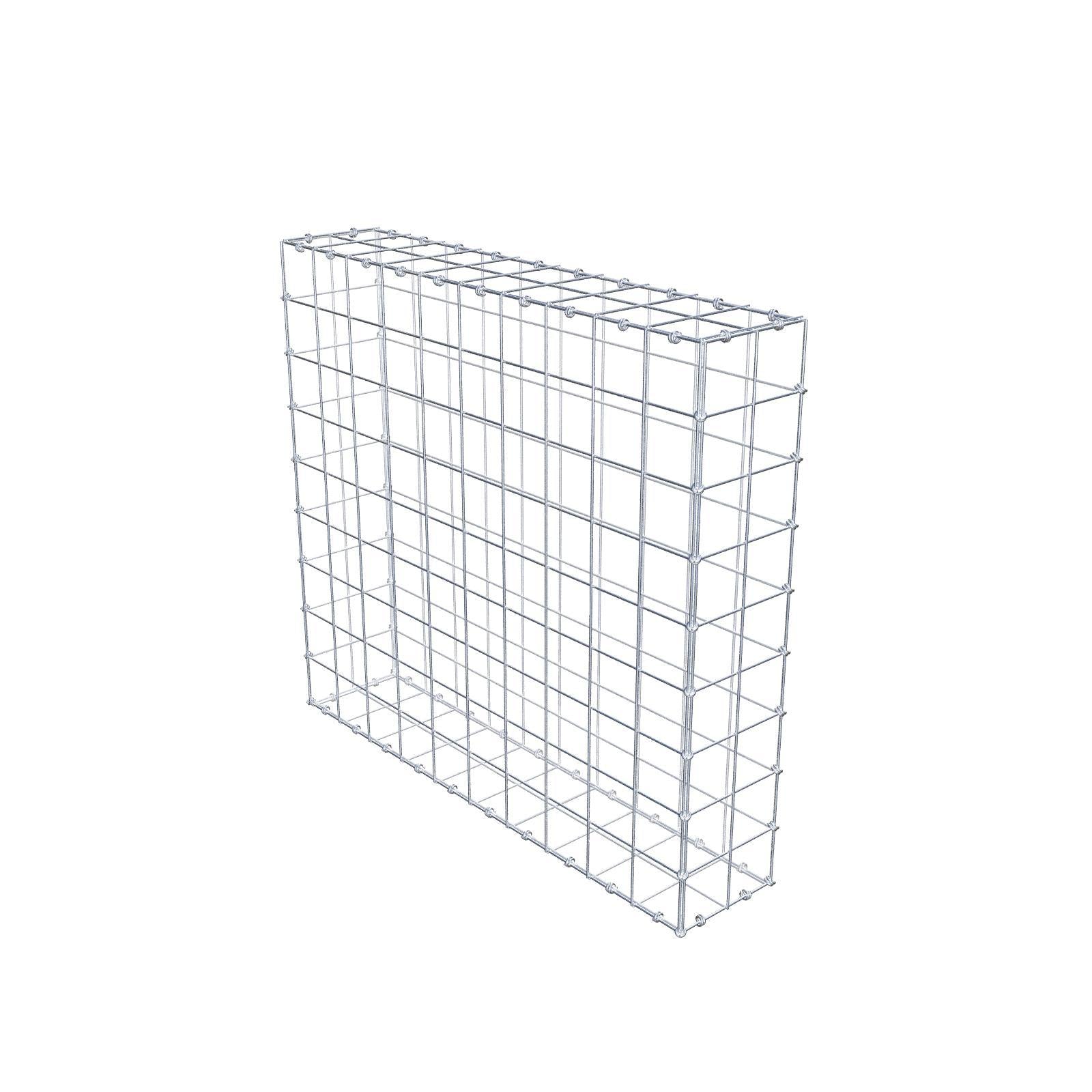 Gabião 100 cm x 90 cm x 20 cm (C x A x P), malhagem 10 x 10 cm, anel espiral