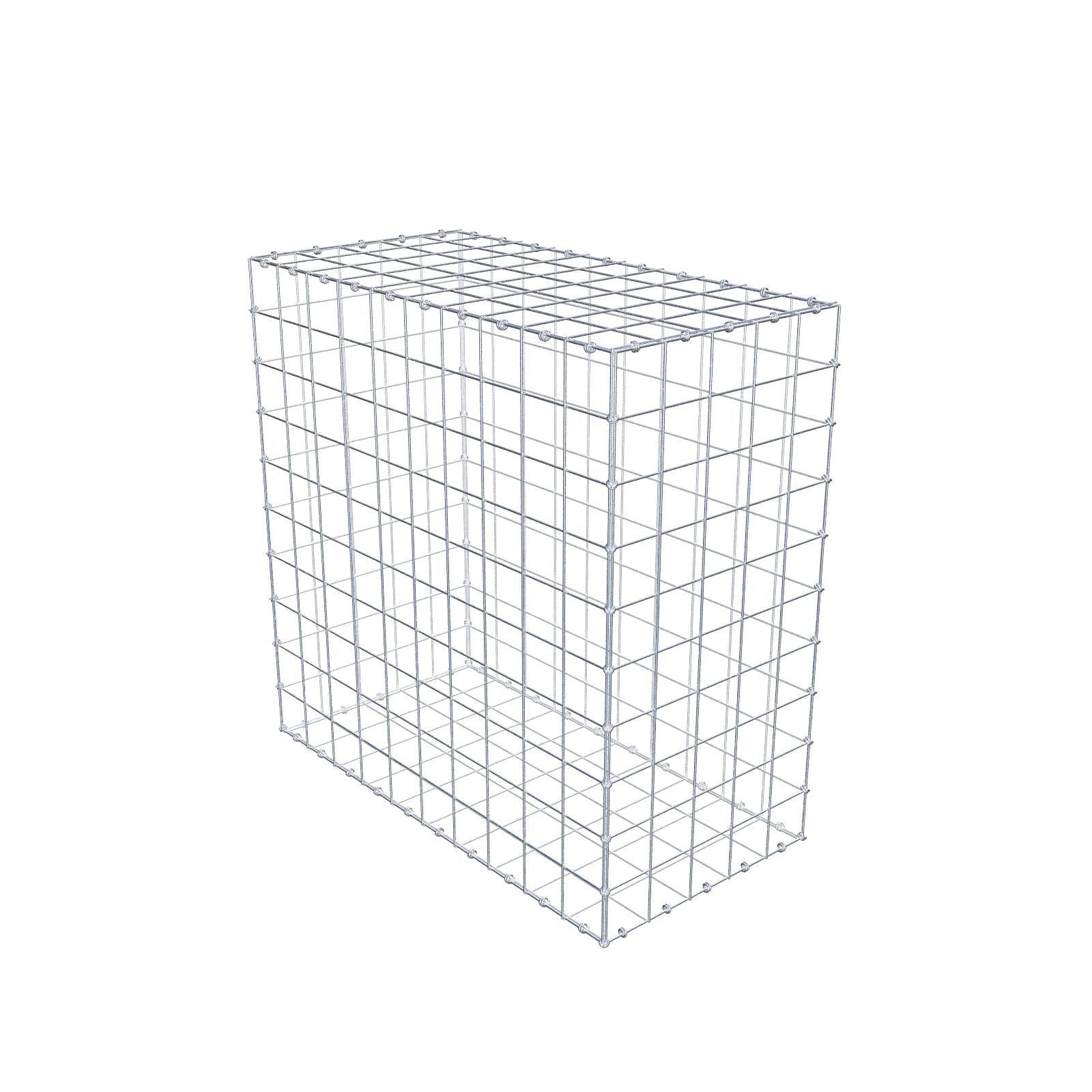 Gabion 100 cm x 100 cm x 50 cm (L x H x D), maskstorlek 10 x 10 cm, spiralring