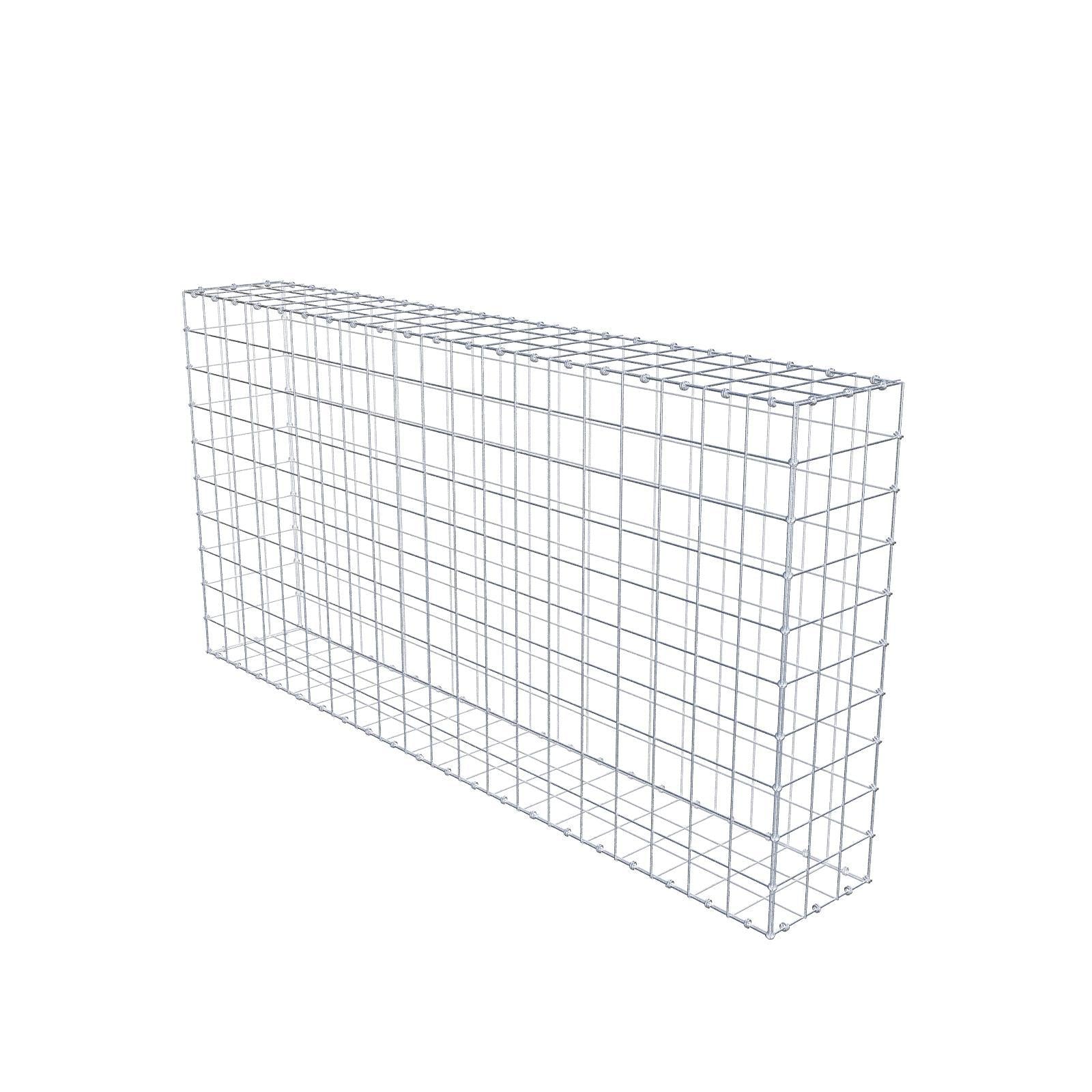 Gabion 200 cm x 100 cm x 30 cm (L x H x P), mailles 10 x 10 cm, anneau en spirale