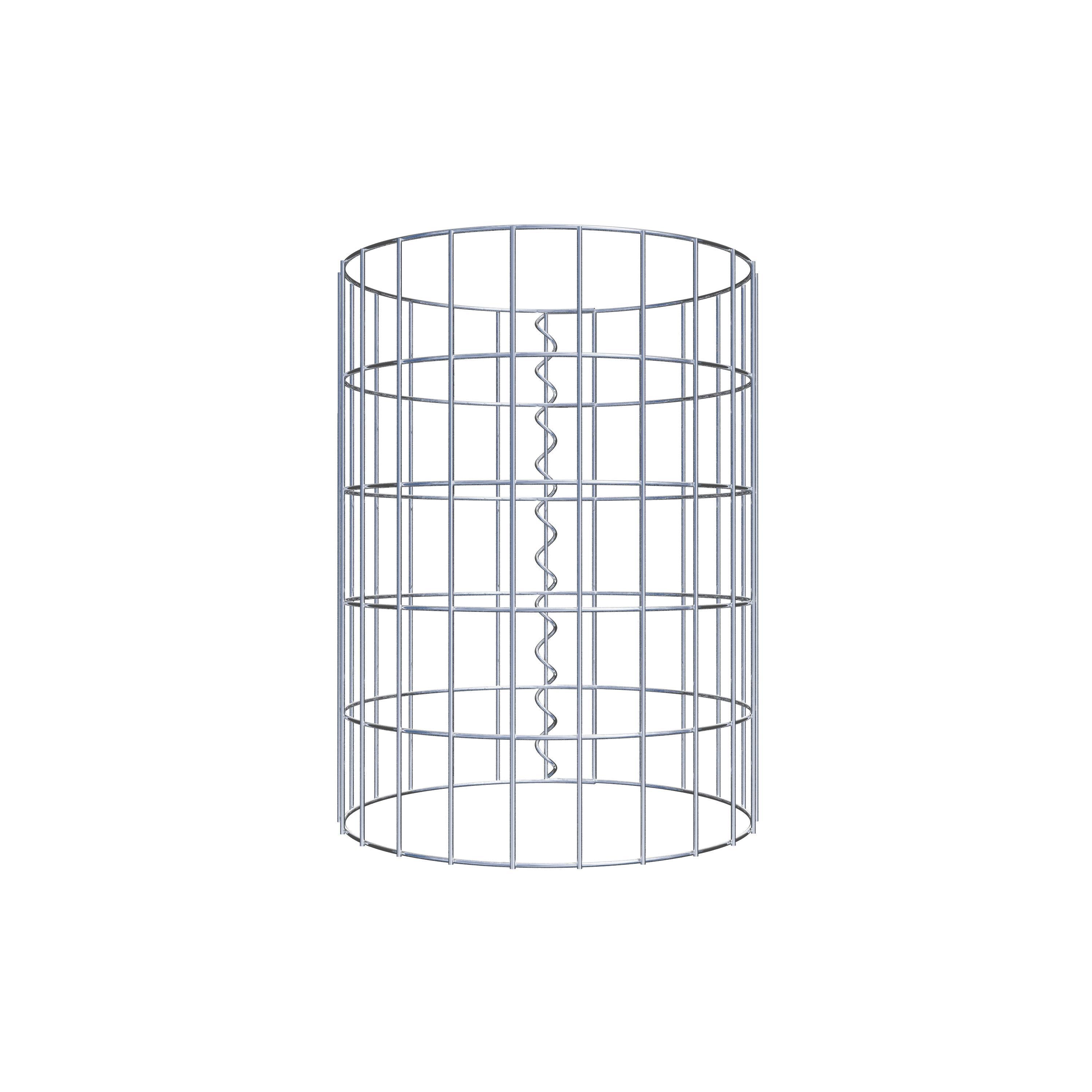 Schanskorf kolom diameter 37 cm, MW 5 x 10 cm rond