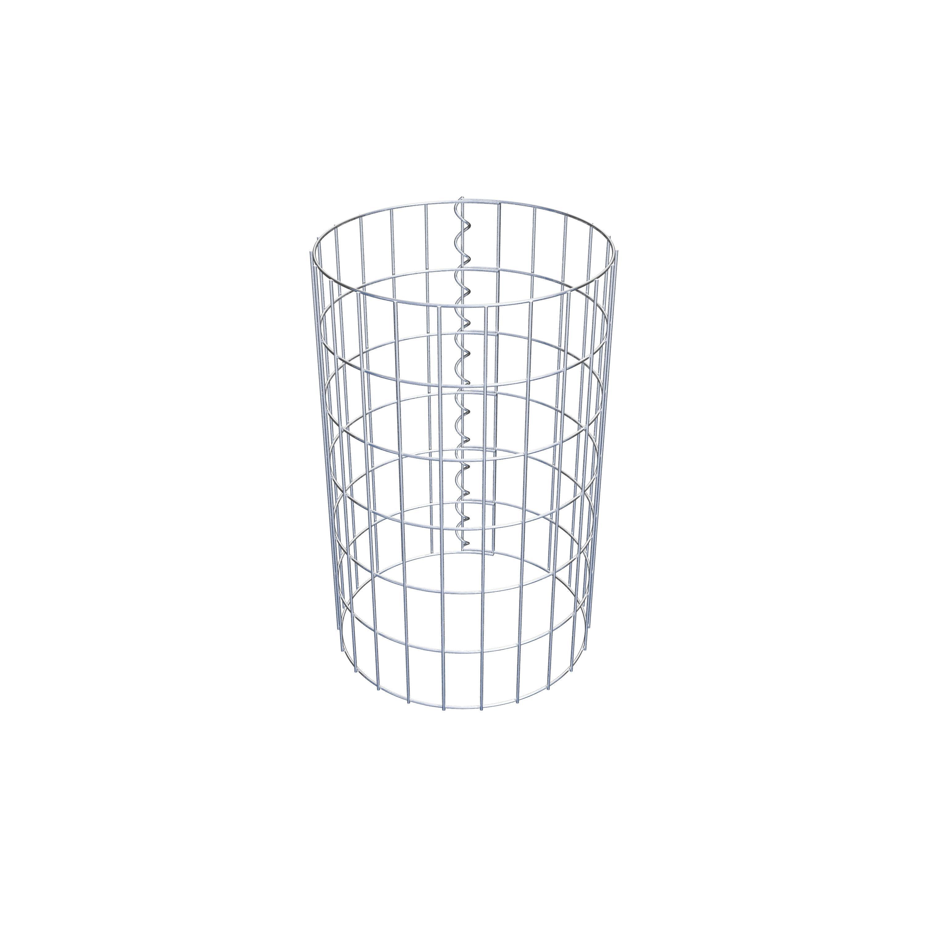 Schanskorf kolom diameter 37 cm, MW 5 x 10 cm rond