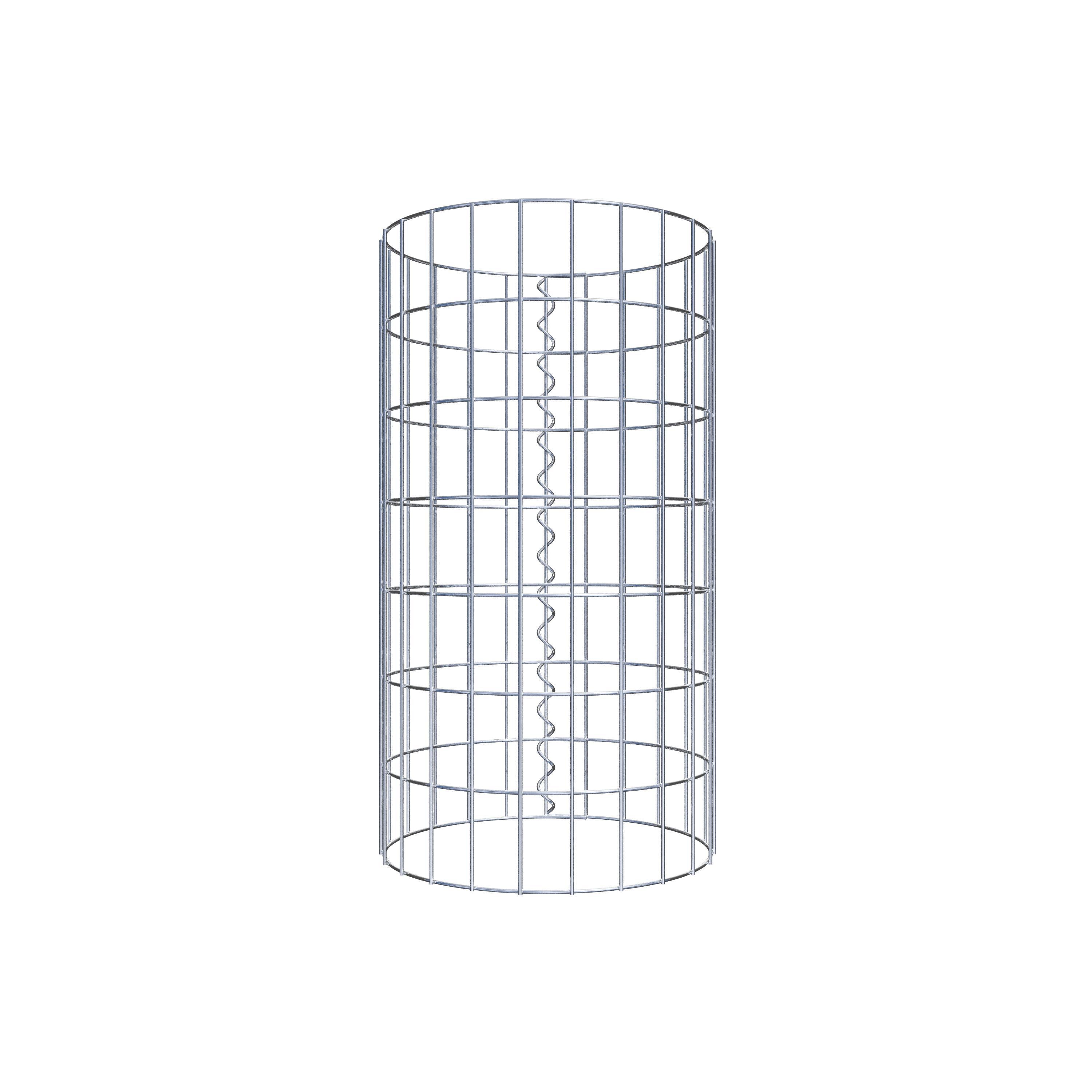Schanskorf kolom diameter 37 cm, MW 5 x 10 cm rond