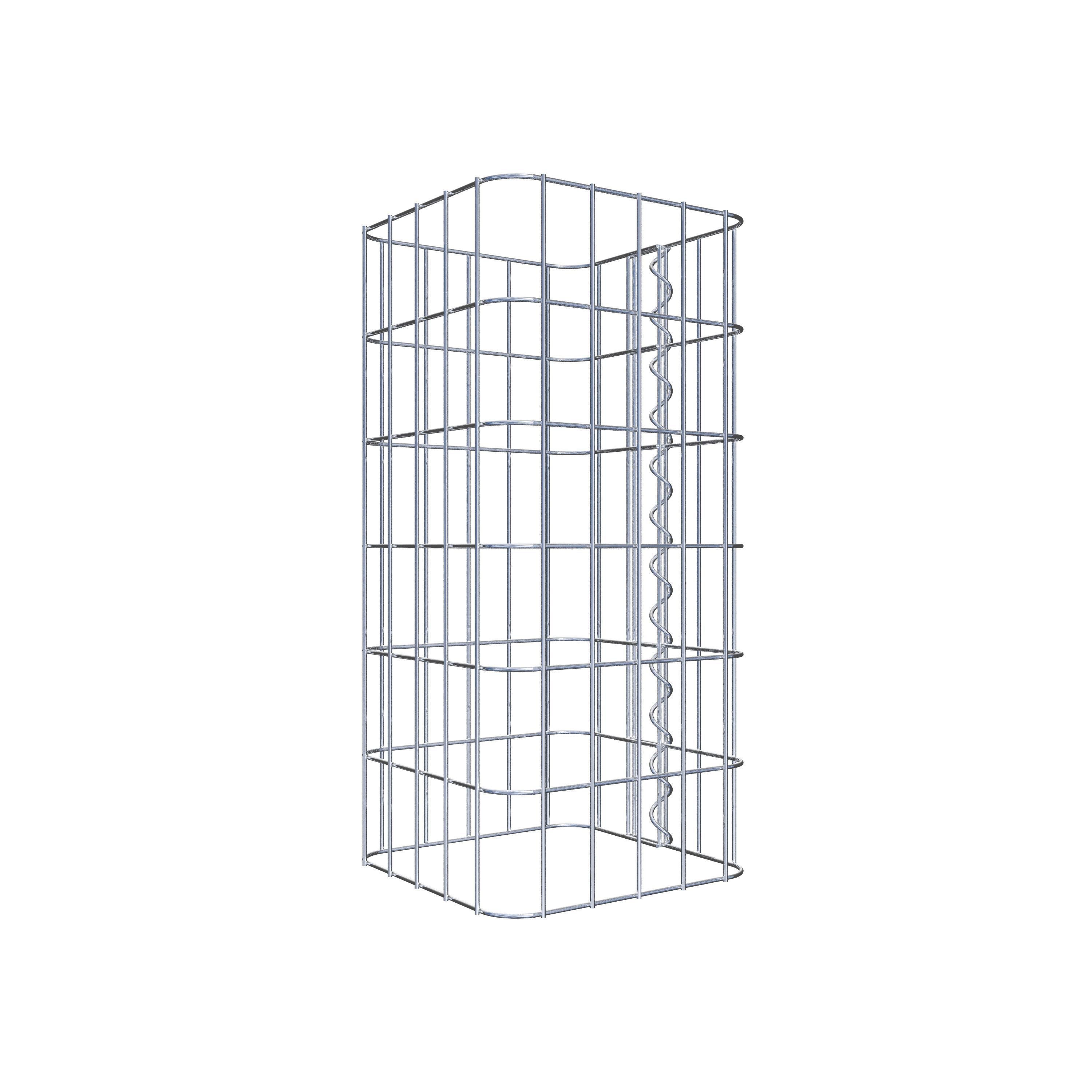 Columna de gaviones 27 x 27 cm, cuadrado MW 5 x 10 cm