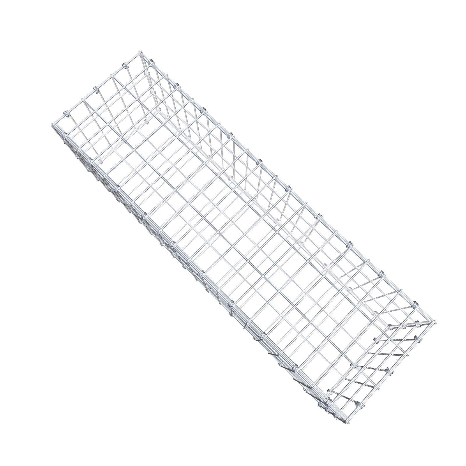 Gabion 100 cm x 30 cm x 30 cm (L x H x D), maskestørrelse 5 x 10 cm, spiralring