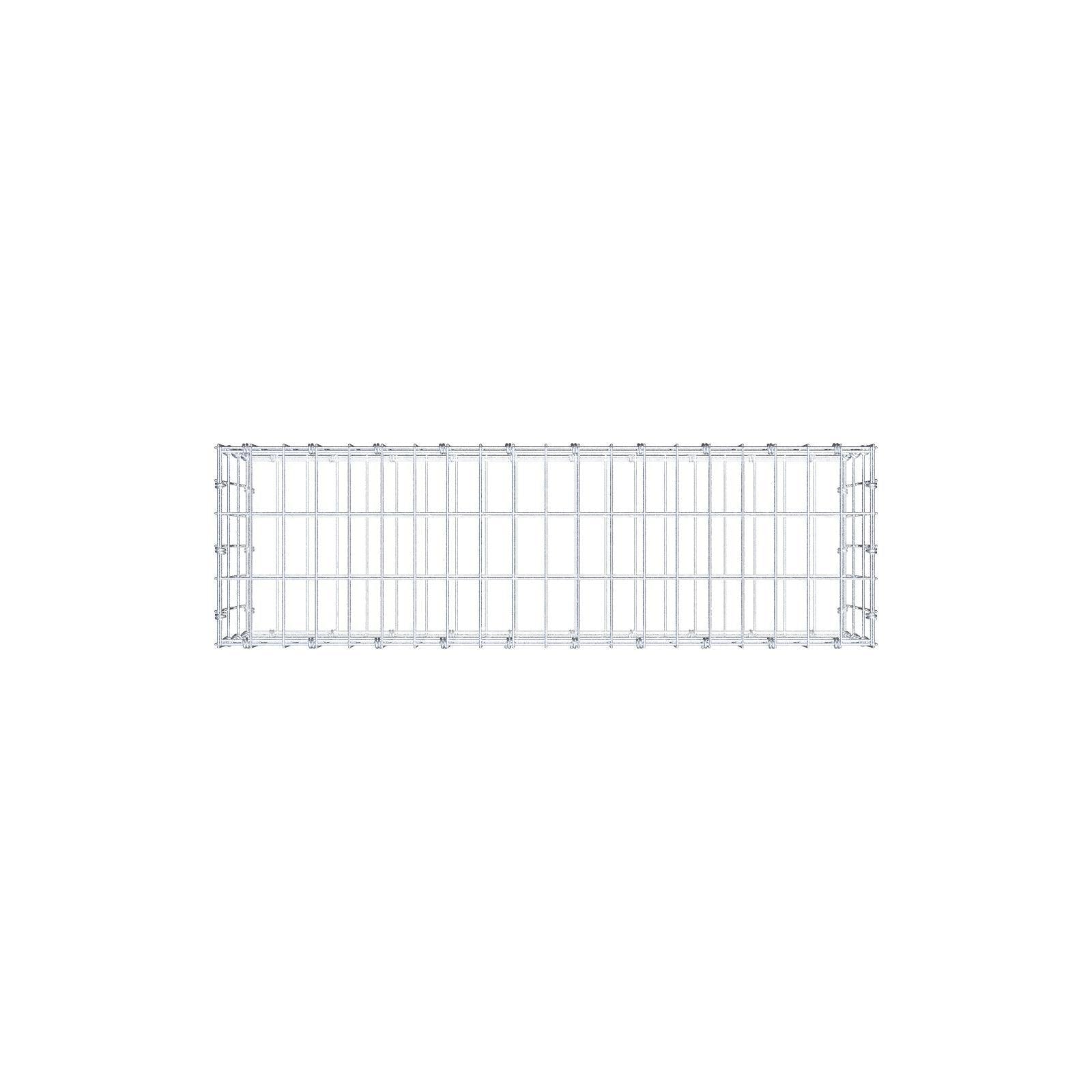 Gabion 100 cm x 30 cm x 30 cm (L x H x D), maskestørrelse 5 x 10 cm, spiralring