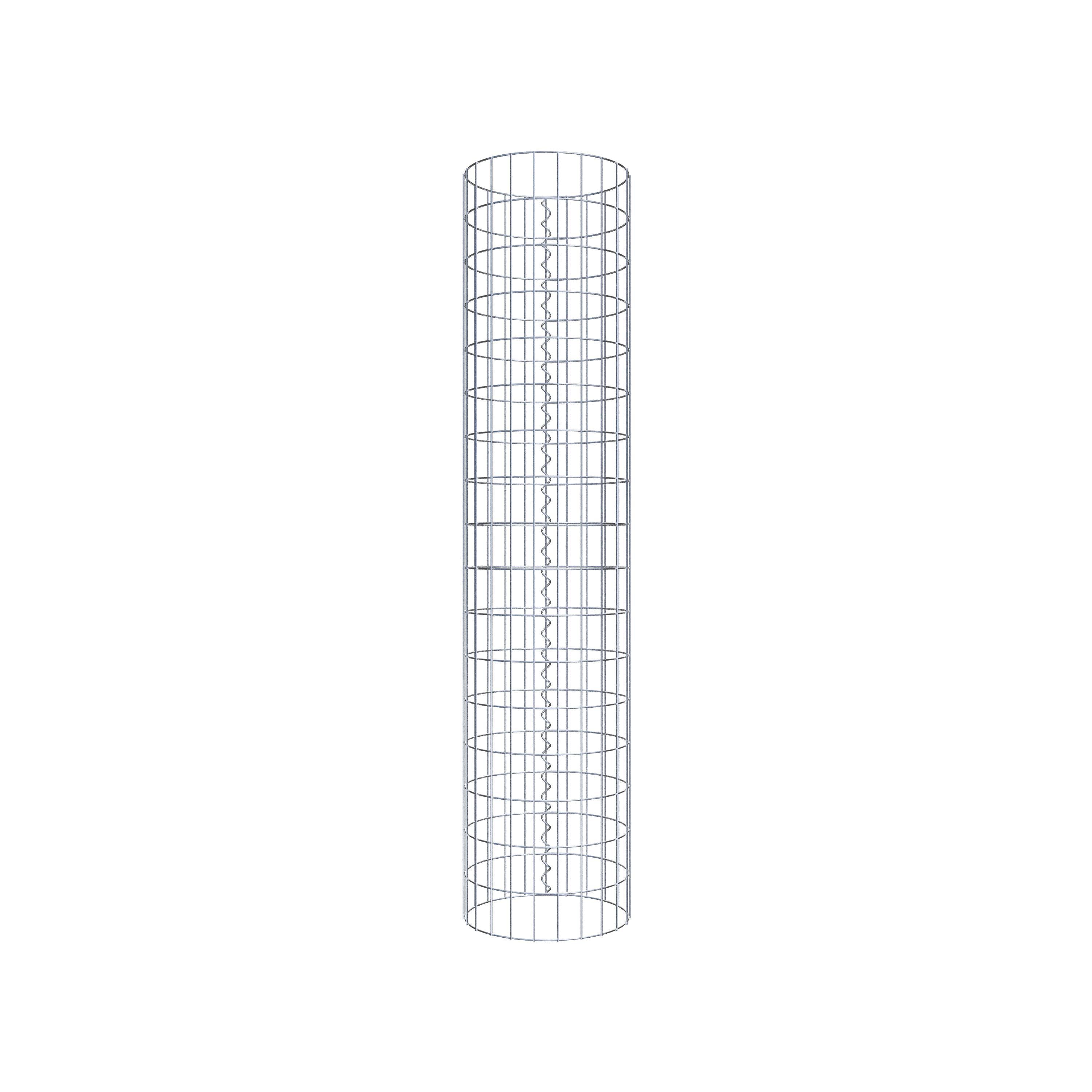 Schanskorf kolom diameter 37 cm, MW 5 x 10 cm rond