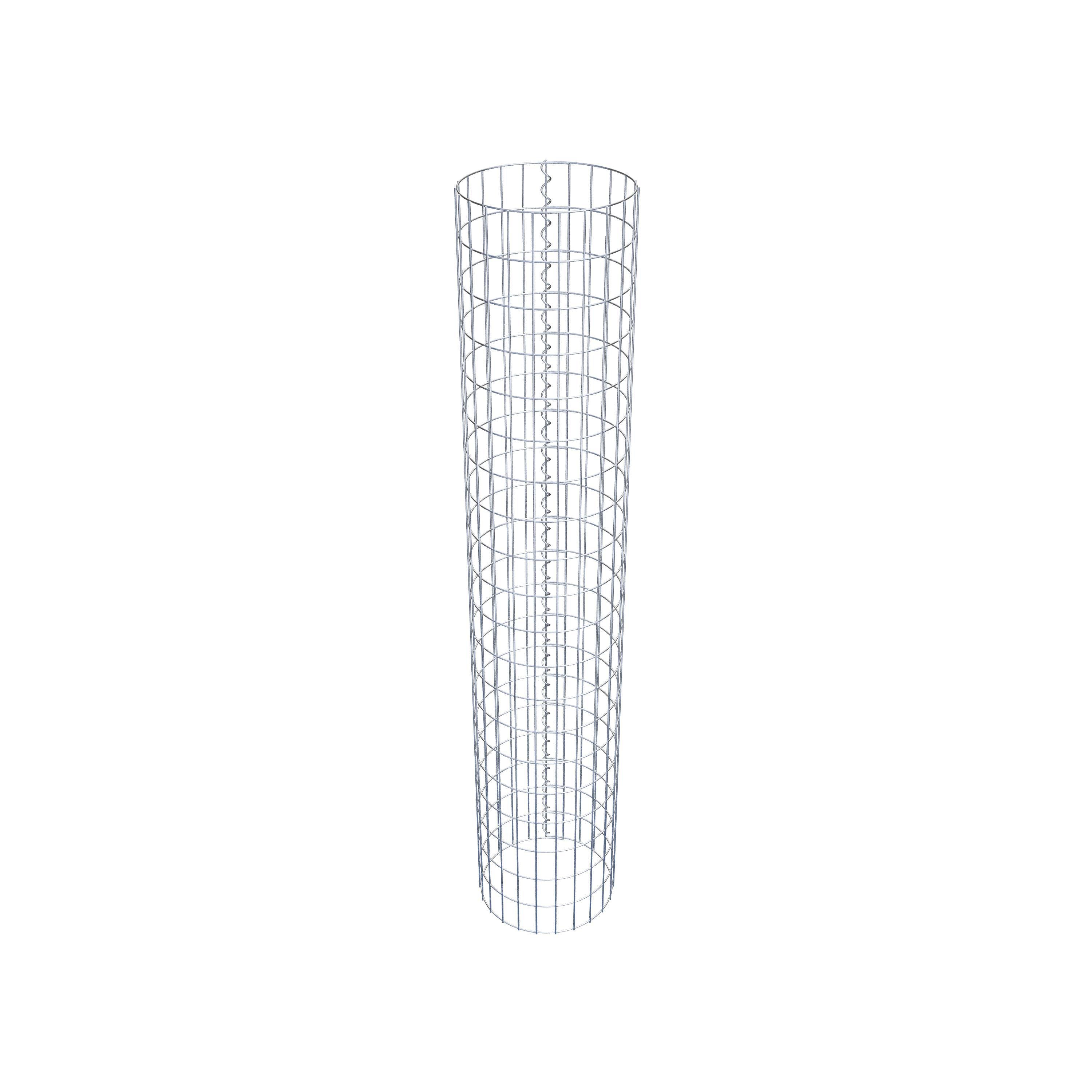 Schanskorf kolom diameter 37 cm, MW 5 x 10 cm rond
