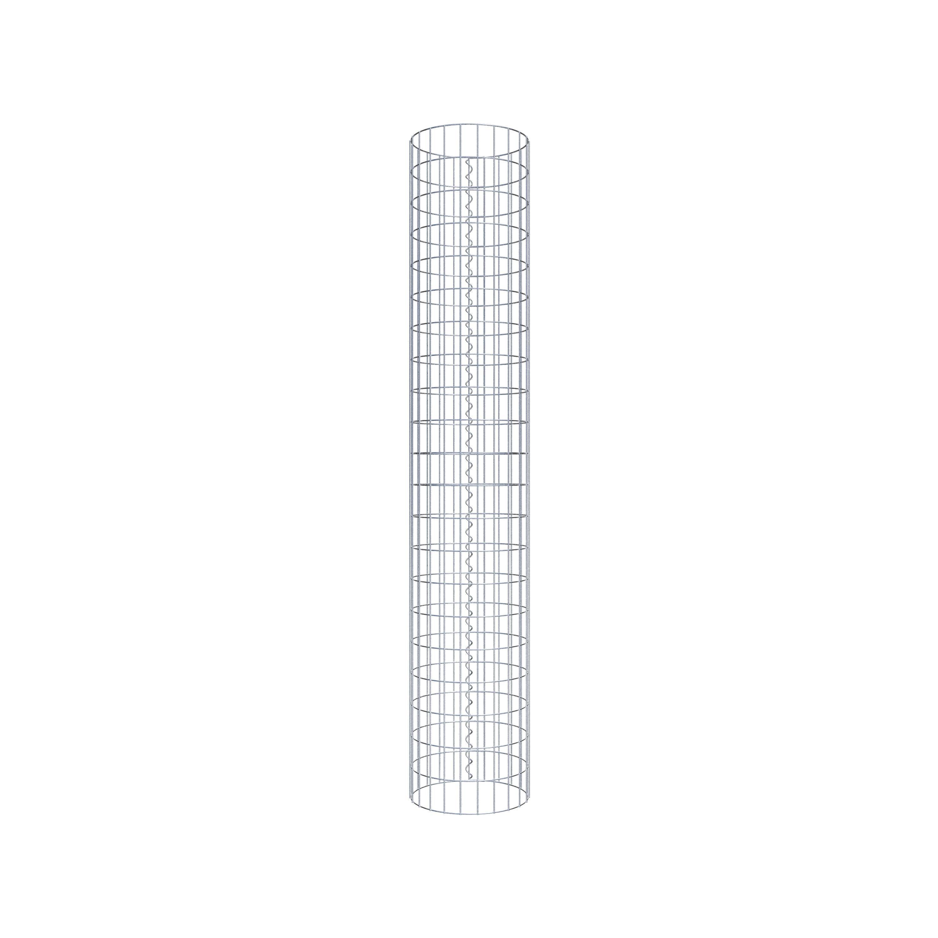 Schanskorf kolom diameter 37 cm, MW 5 x 10 cm rond