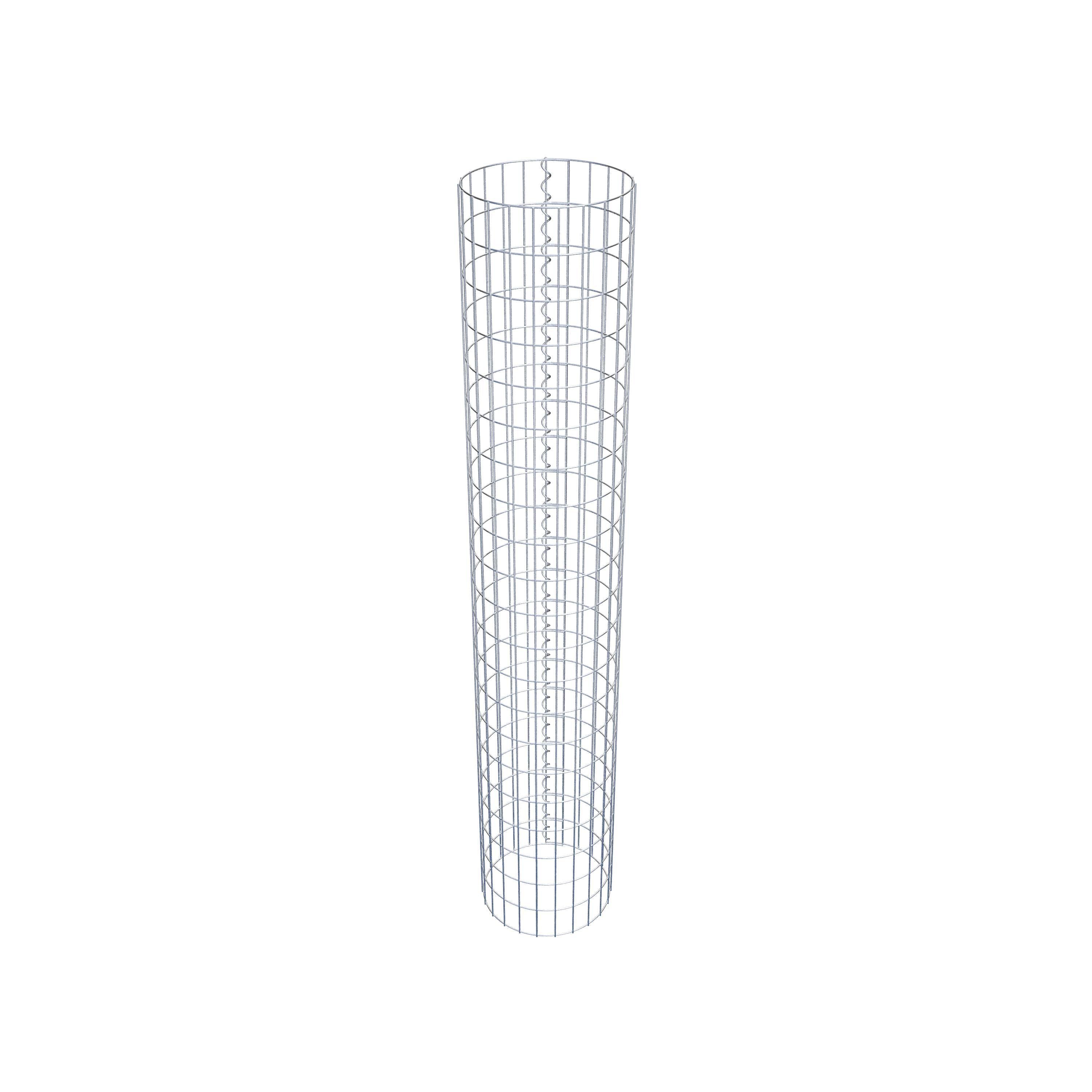 Schanskorf kolom diameter 37 cm, MW 5 x 10 cm rond