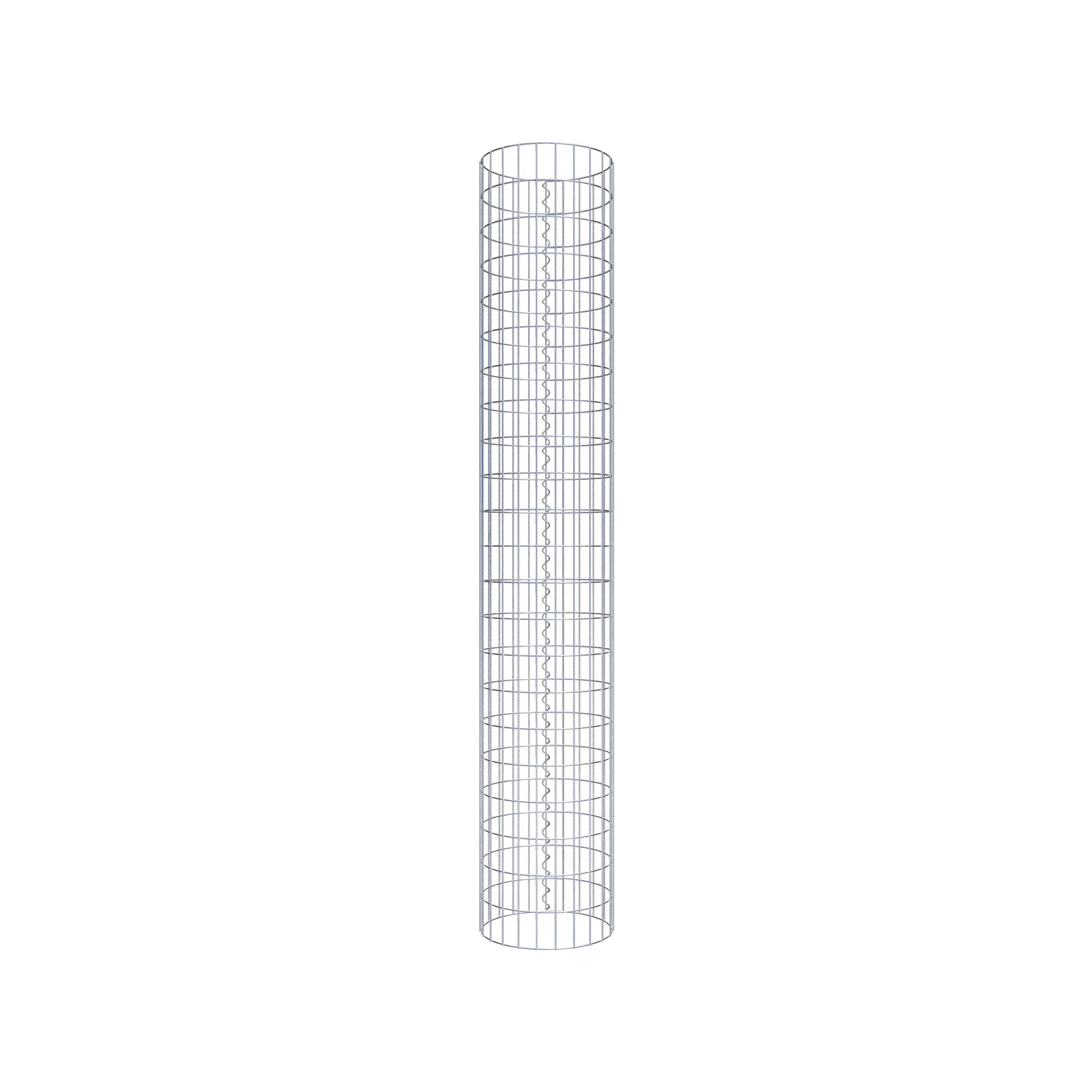 Schanskorf kolom diameter 37 cm, MW 5 x 10 cm rond