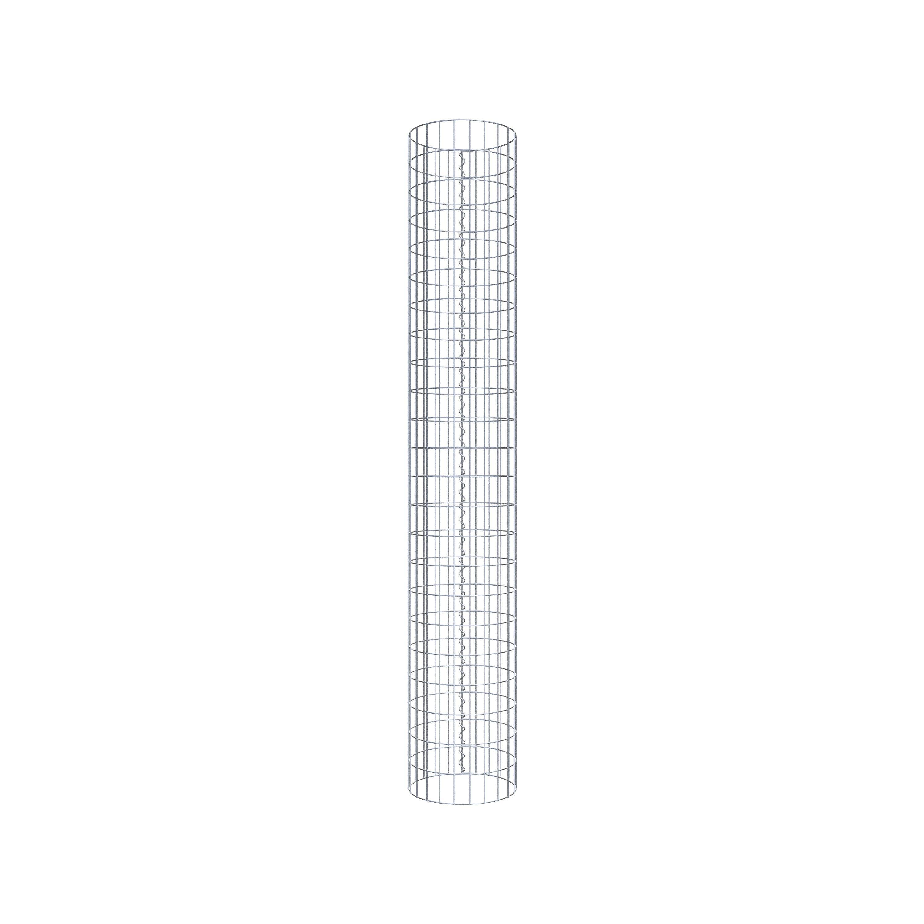 Schanskorf kolom diameter 37 cm, MW 5 x 10 cm rond