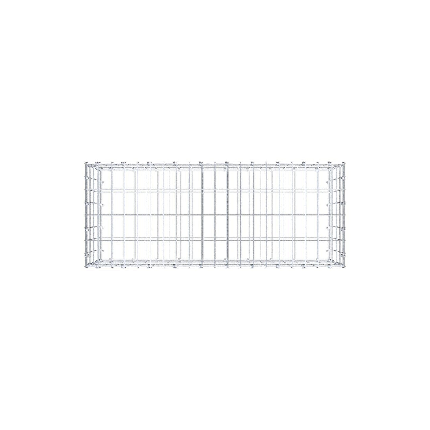 Gabion 100 cm x 40 cm x 40 cm (L x H x D), maskestørrelse 5 x 10 cm, spiralring