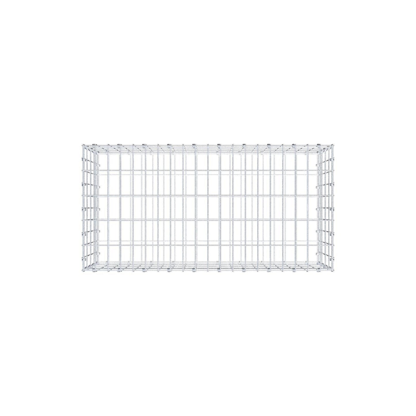 Gabione 100 cm x 40 cm x 50 cm (L x H x T), Maschenweite 5 x 10 cm, Spiralring