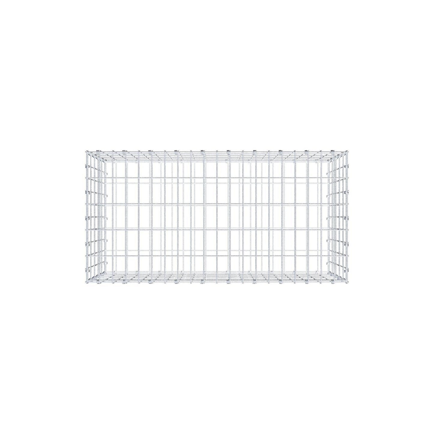 Schanskorf 100 cm x 50 cm x 50 cm (L x H x D), maaswijdte 5 x 10 cm, spiraalring