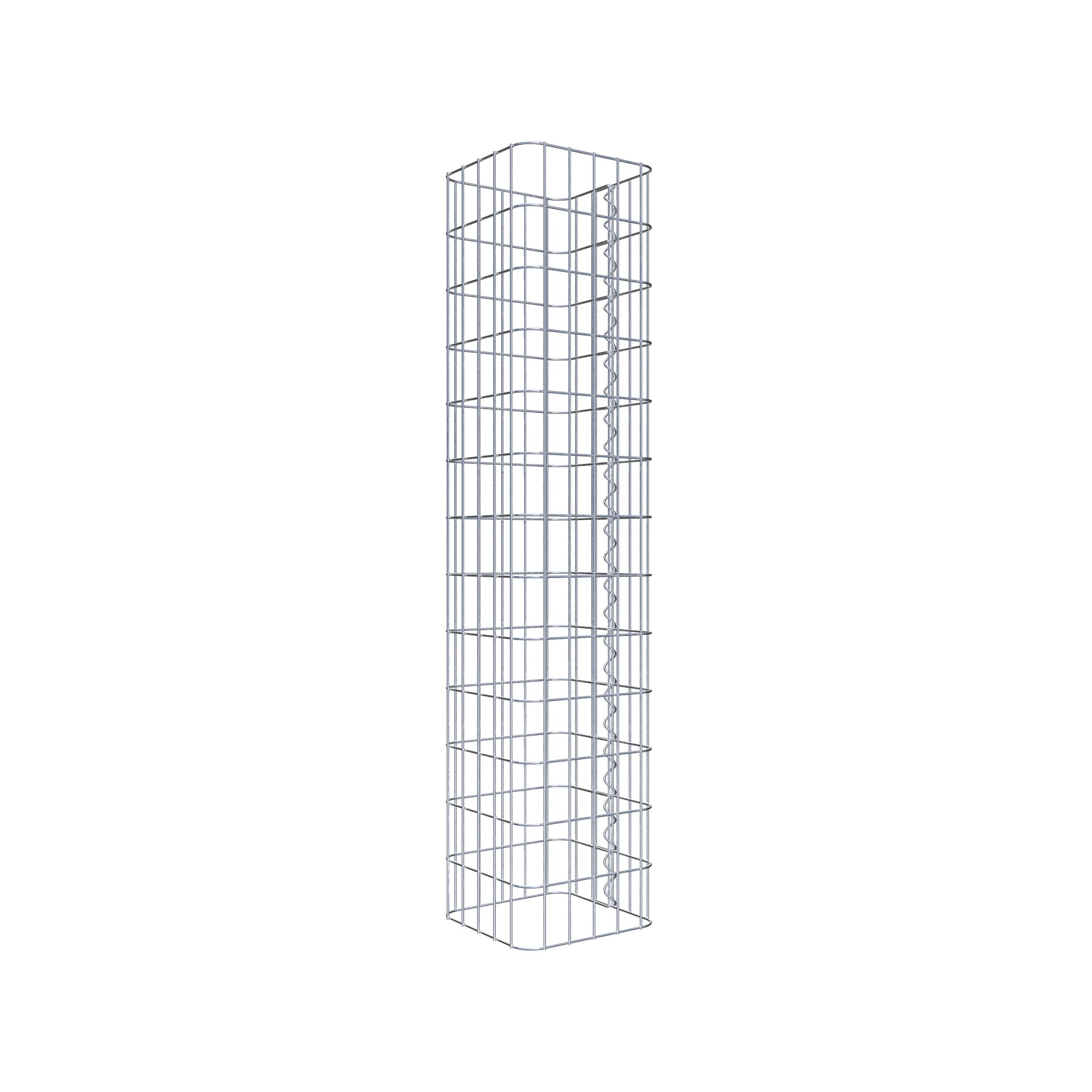 Columna de gaviones 27 x 27 cm, cuadrado MW 5 x 10 cm