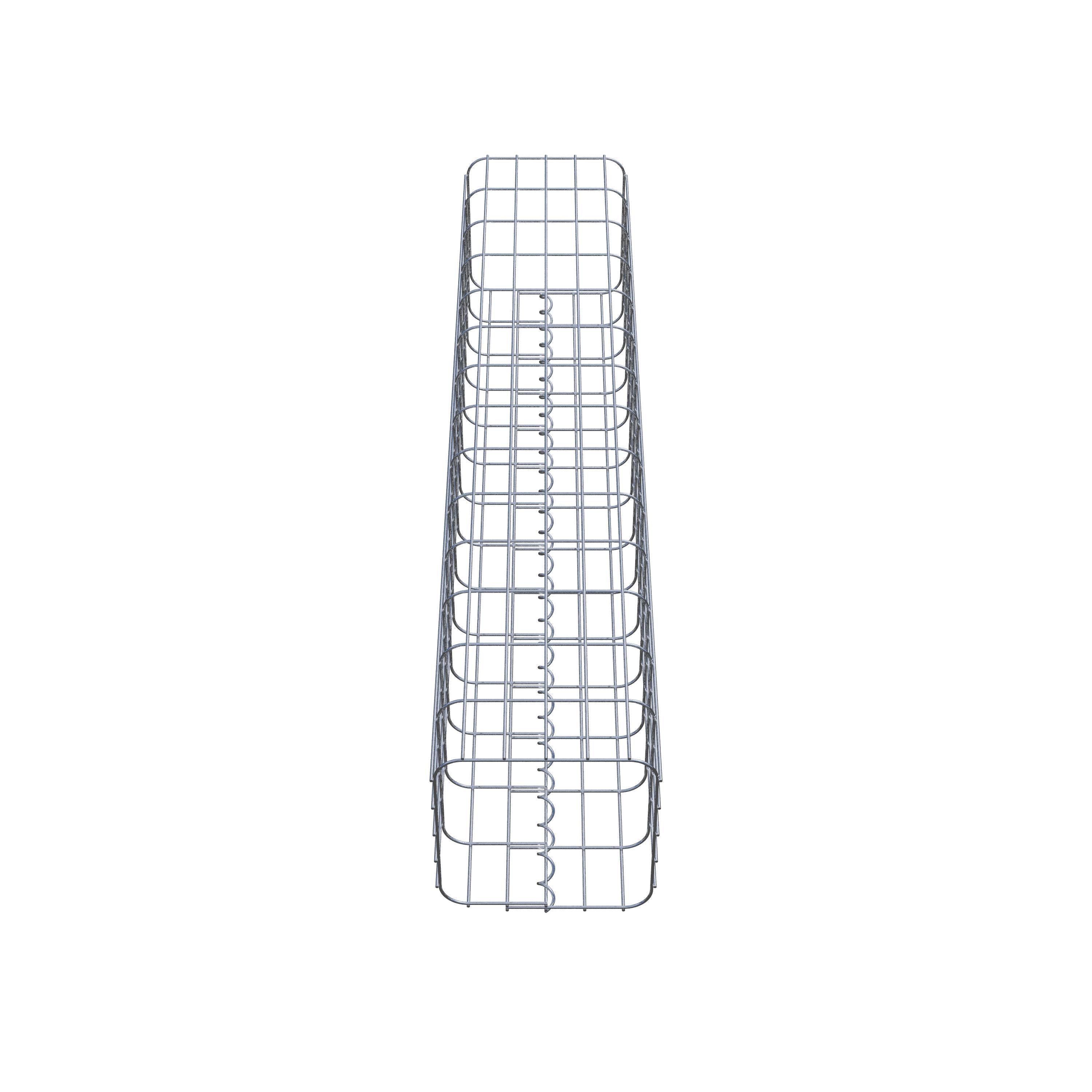 Columna de gaviones 27 x 27 cm, cuadrado MW 5 x 10 cm