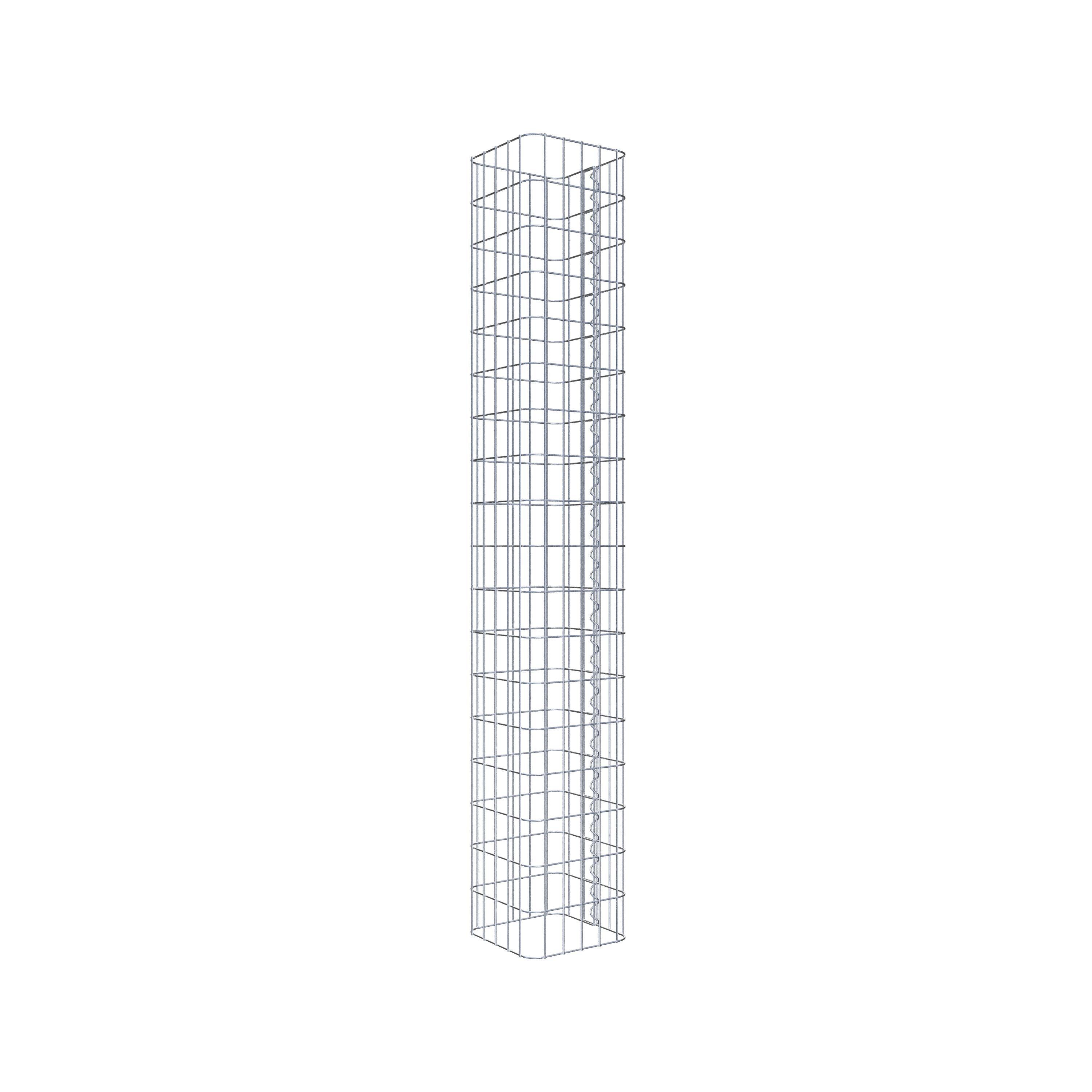 Columna de gaviones 27 x 27 cm, cuadrado MW 5 x 10 cm