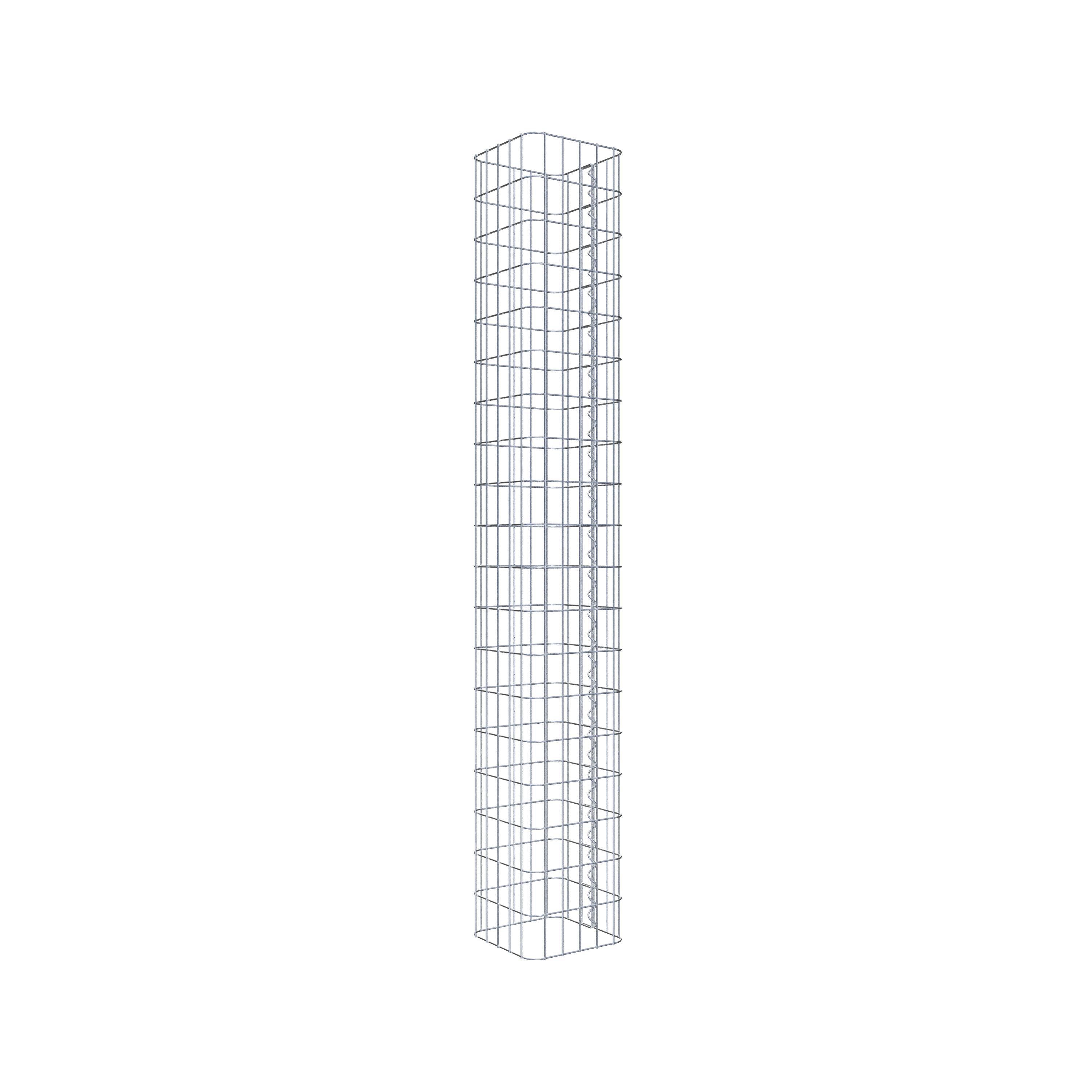 Columna de gaviones 27 x 27 cm, cuadrado MW 5 x 10 cm