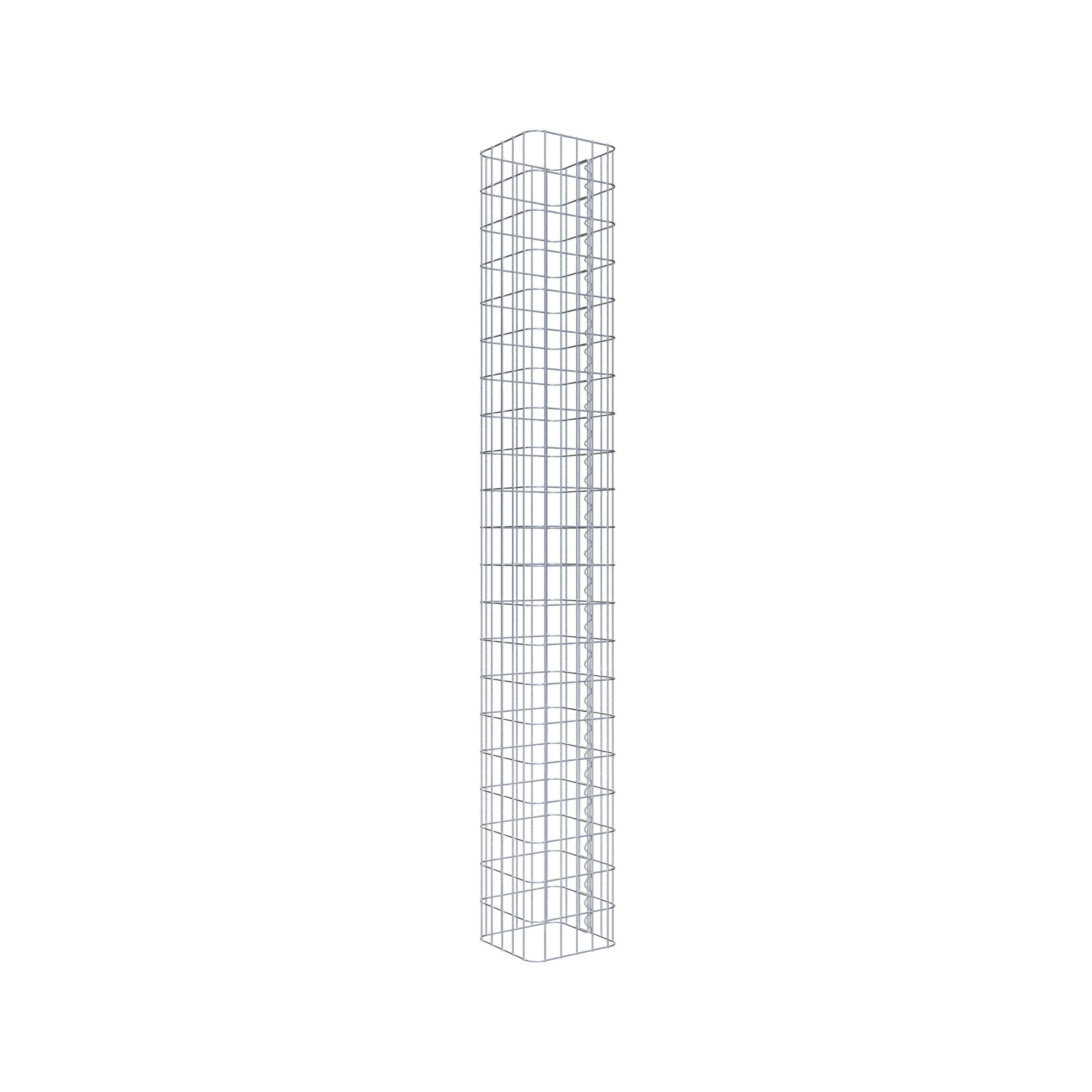 Columna de gaviones 27 x 27 cm, cuadrado MW 5 x 10 cm