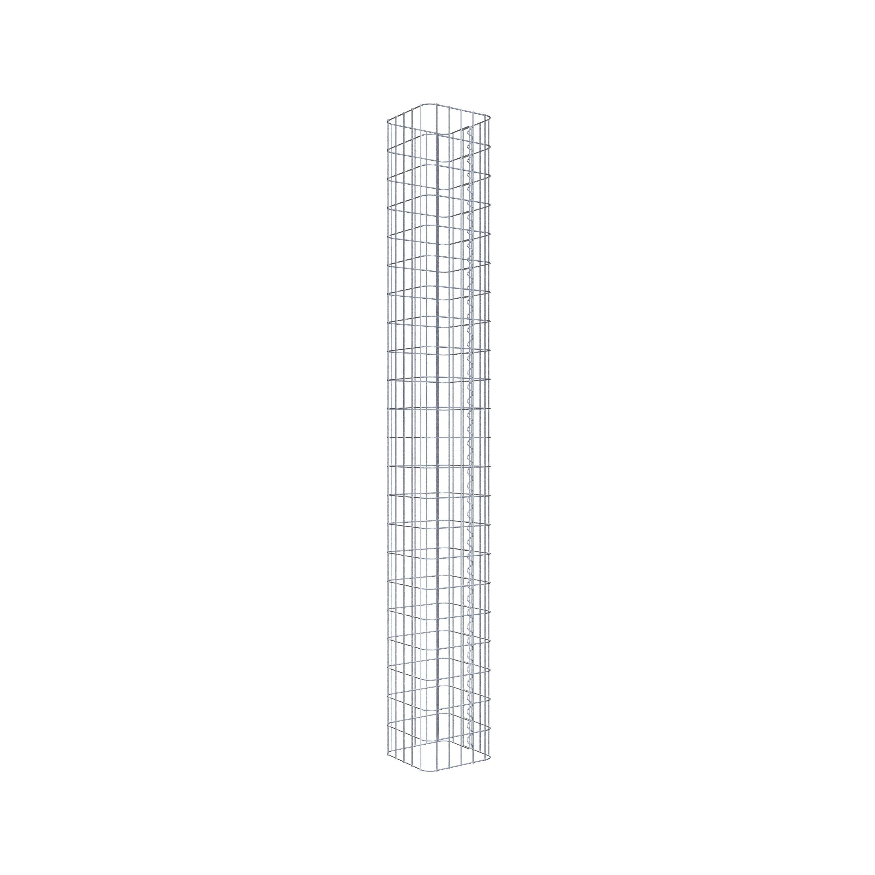 Columna de gaviones 27 x 27 cm, cuadrado MW 5 x 10 cm