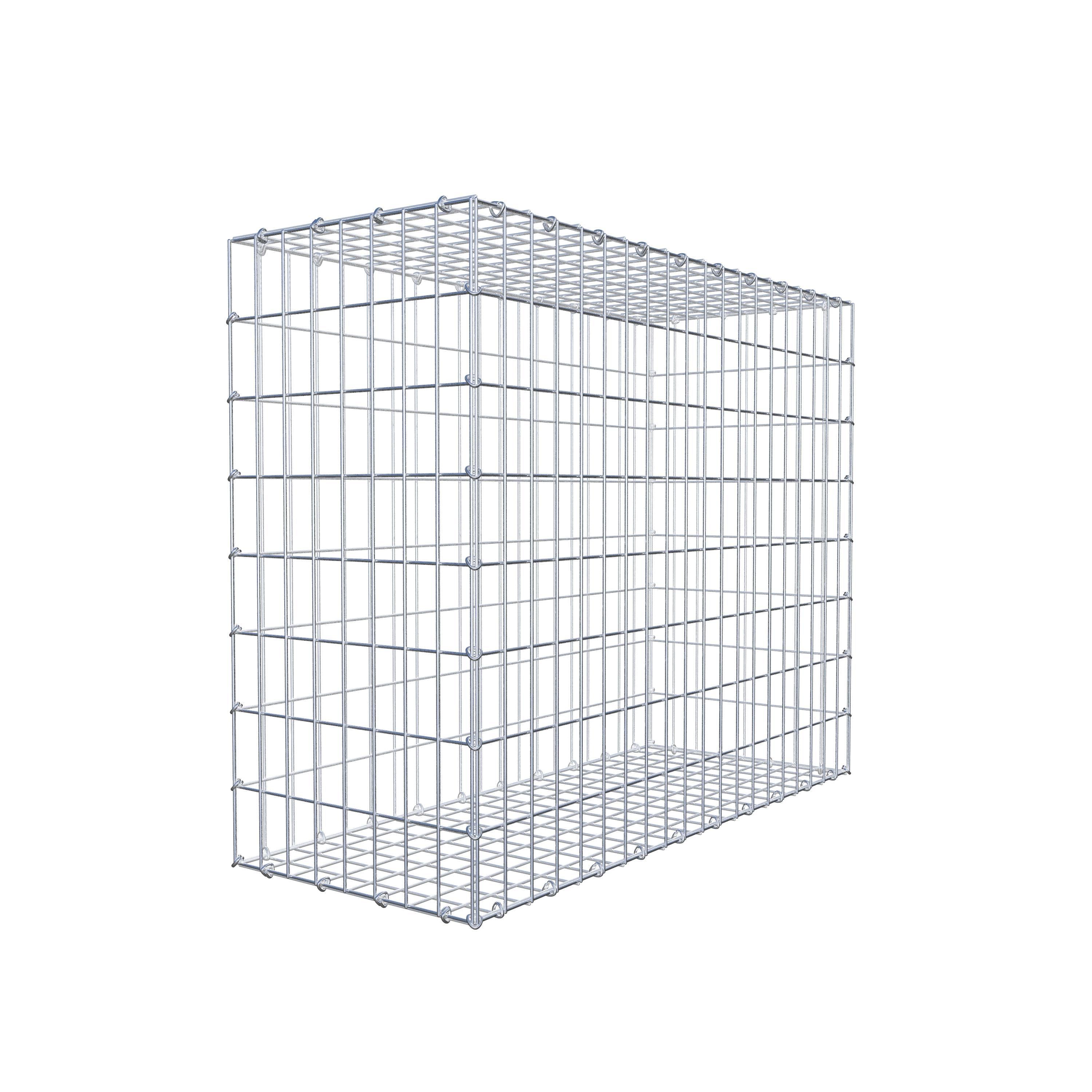 Gabião 100 cm x 80 cm x 40 cm (C x A x P), malhagem 5 cm x 10 cm, anel C